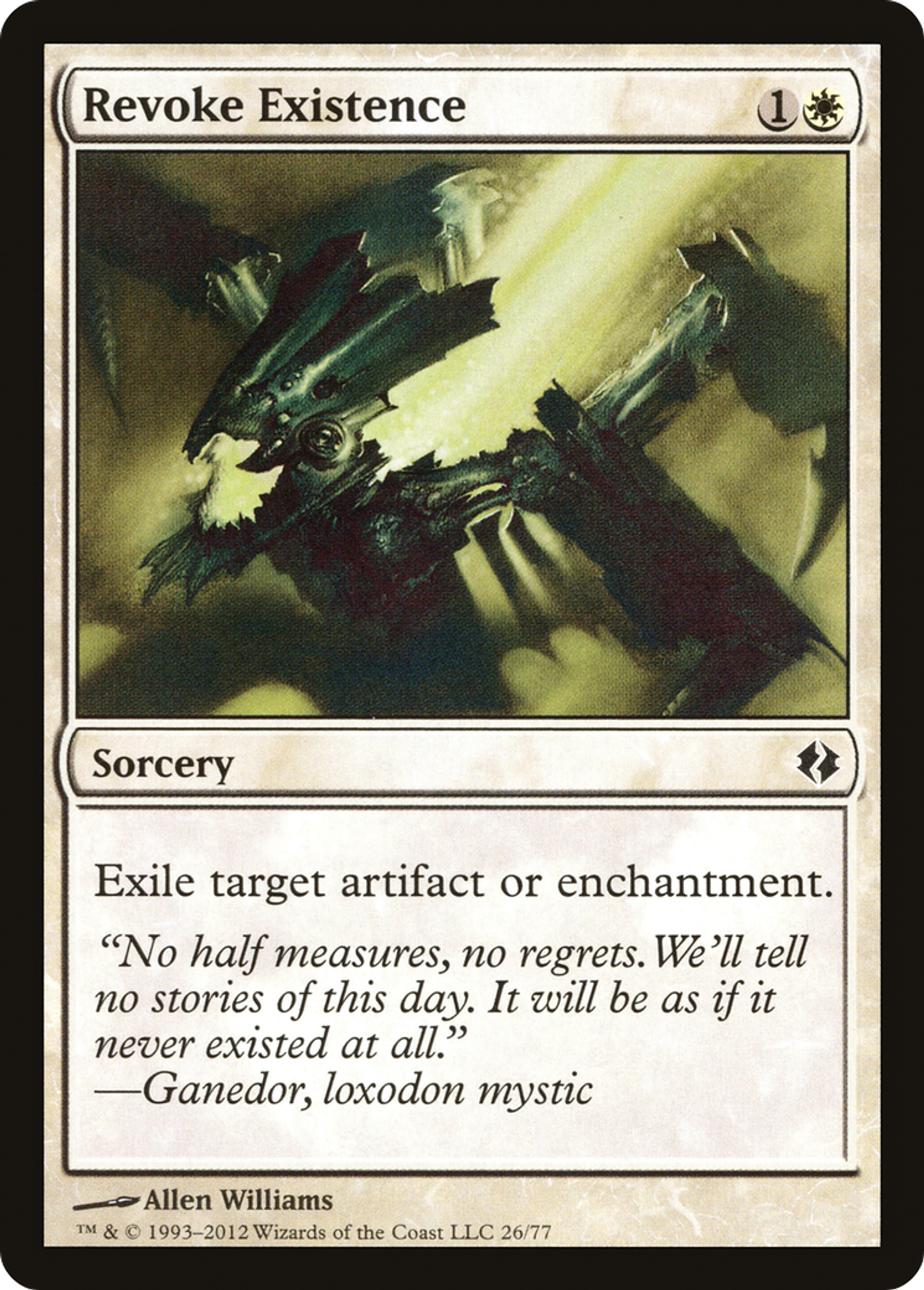 Revoke Existence — Duel Decks: Venser vs. Koth — Magic: The Gathering