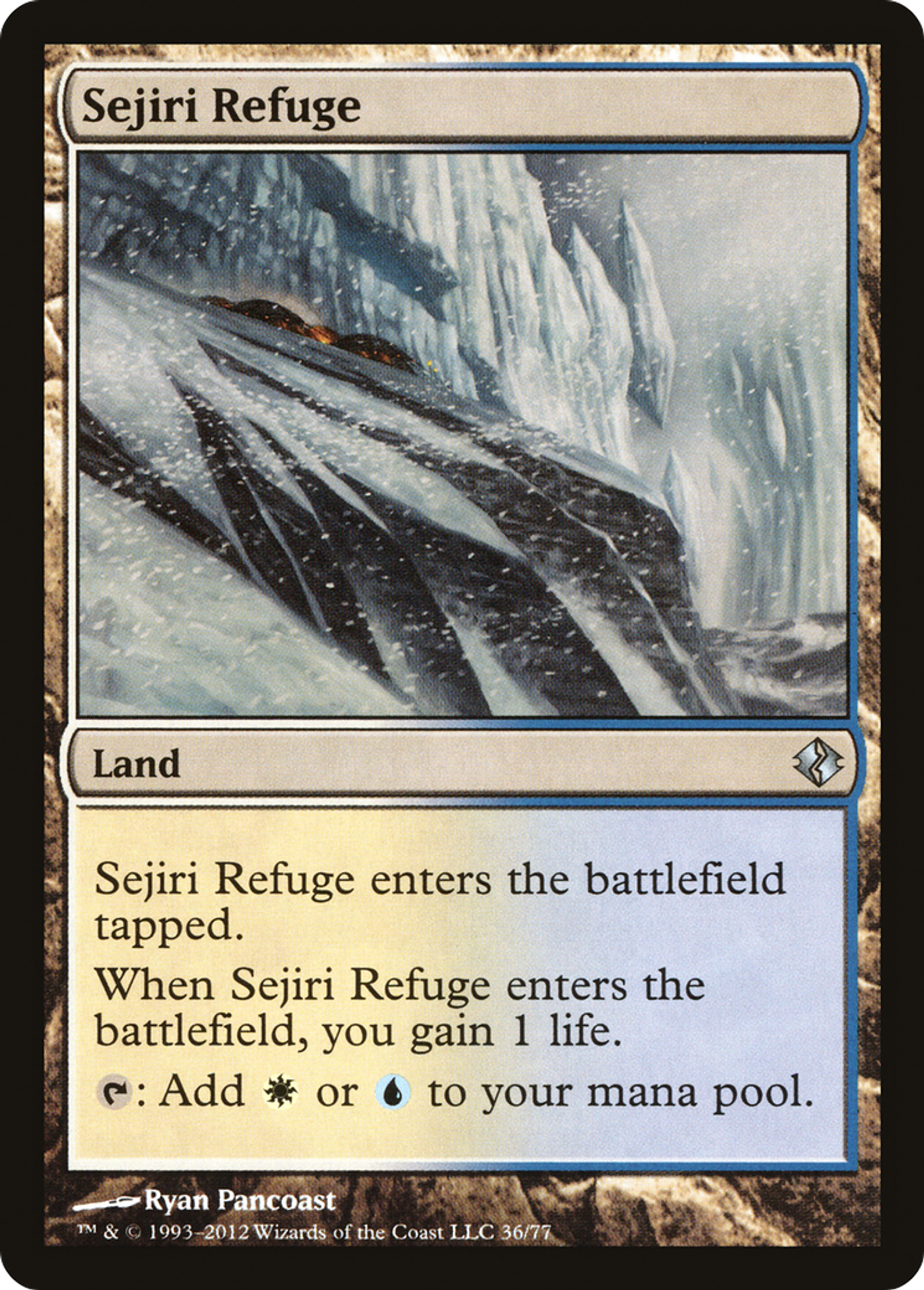 Sejiri Refuge — Duel Decks: Venser vs. Koth — Magic: The Gathering
