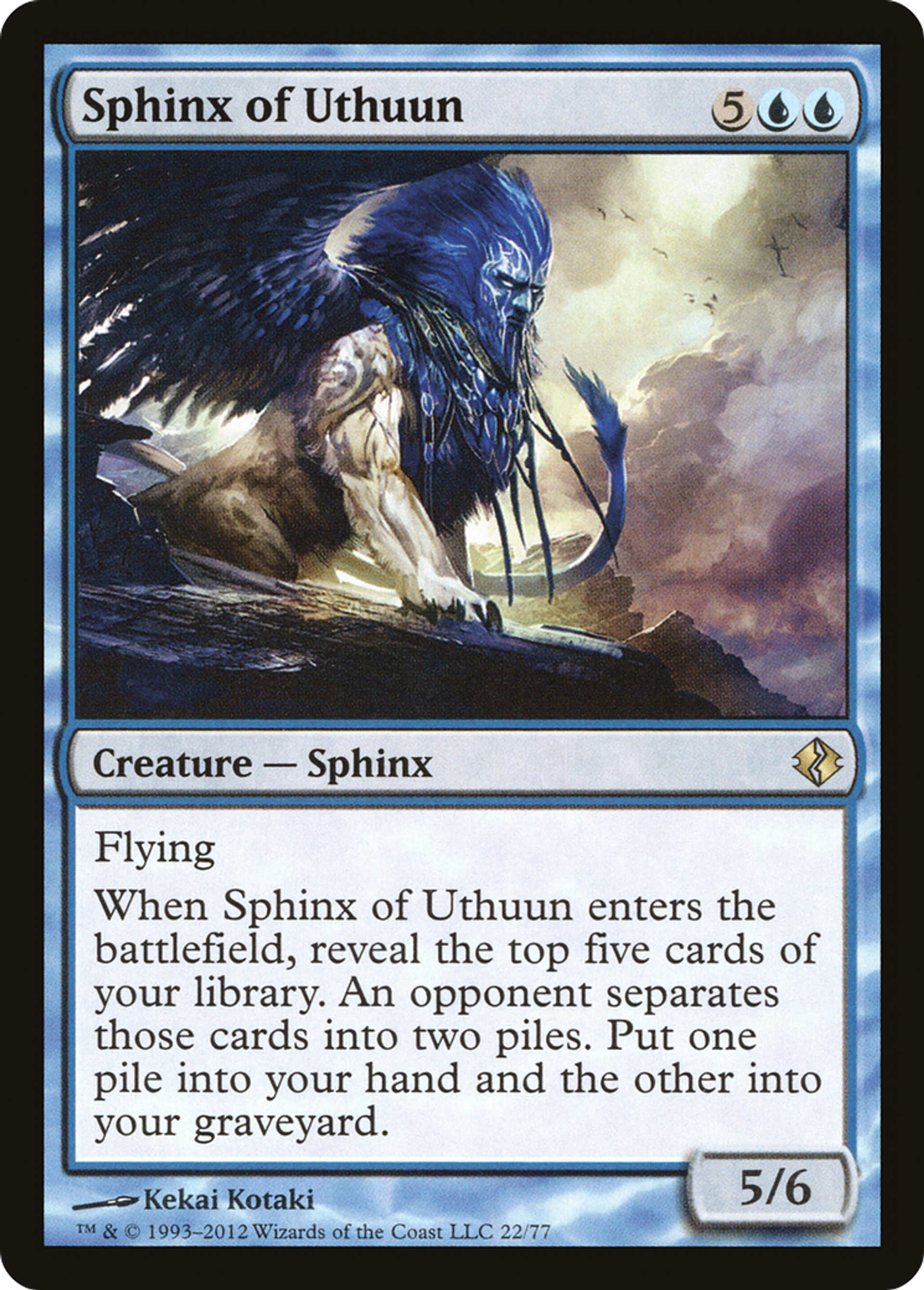 Sphinx of Uthuun — Duel Decks: Venser vs. Koth — Magic: The Gathering