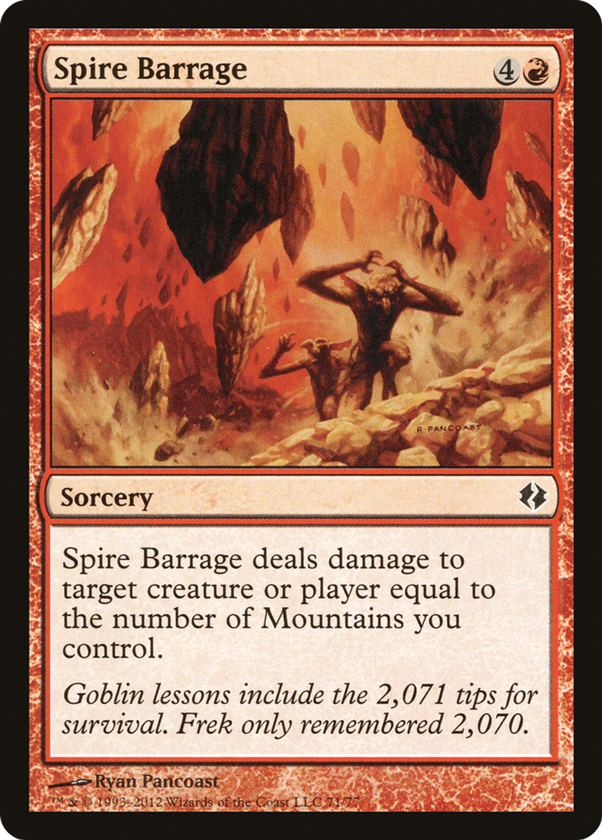 Spire Barrage — Duel Decks: Venser vs. Koth — Magic: The Gathering