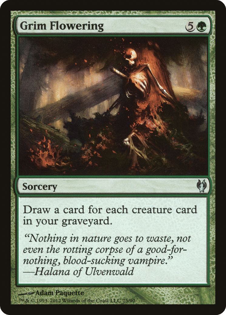 Grim Flowering — Duel Decks: Izzet vs. Golgari — Magic: The Gathering