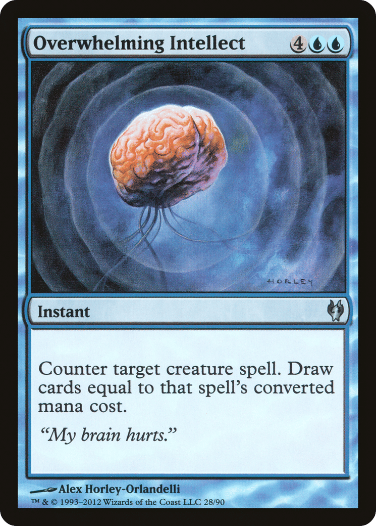 Overwhelming Intellect — Duel Decks: Izzet vs. Golgari — Magic: The Gathering