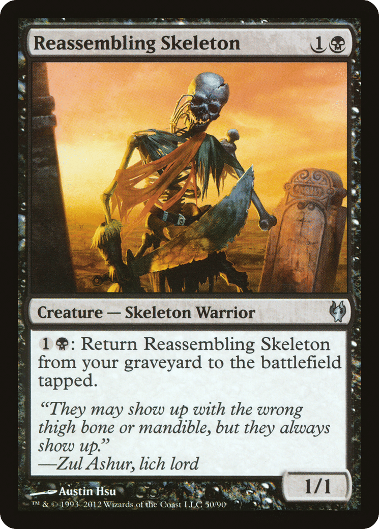 Reassembling Skeleton — Duel Decks: Izzet vs. Golgari — Magic: The Gathering