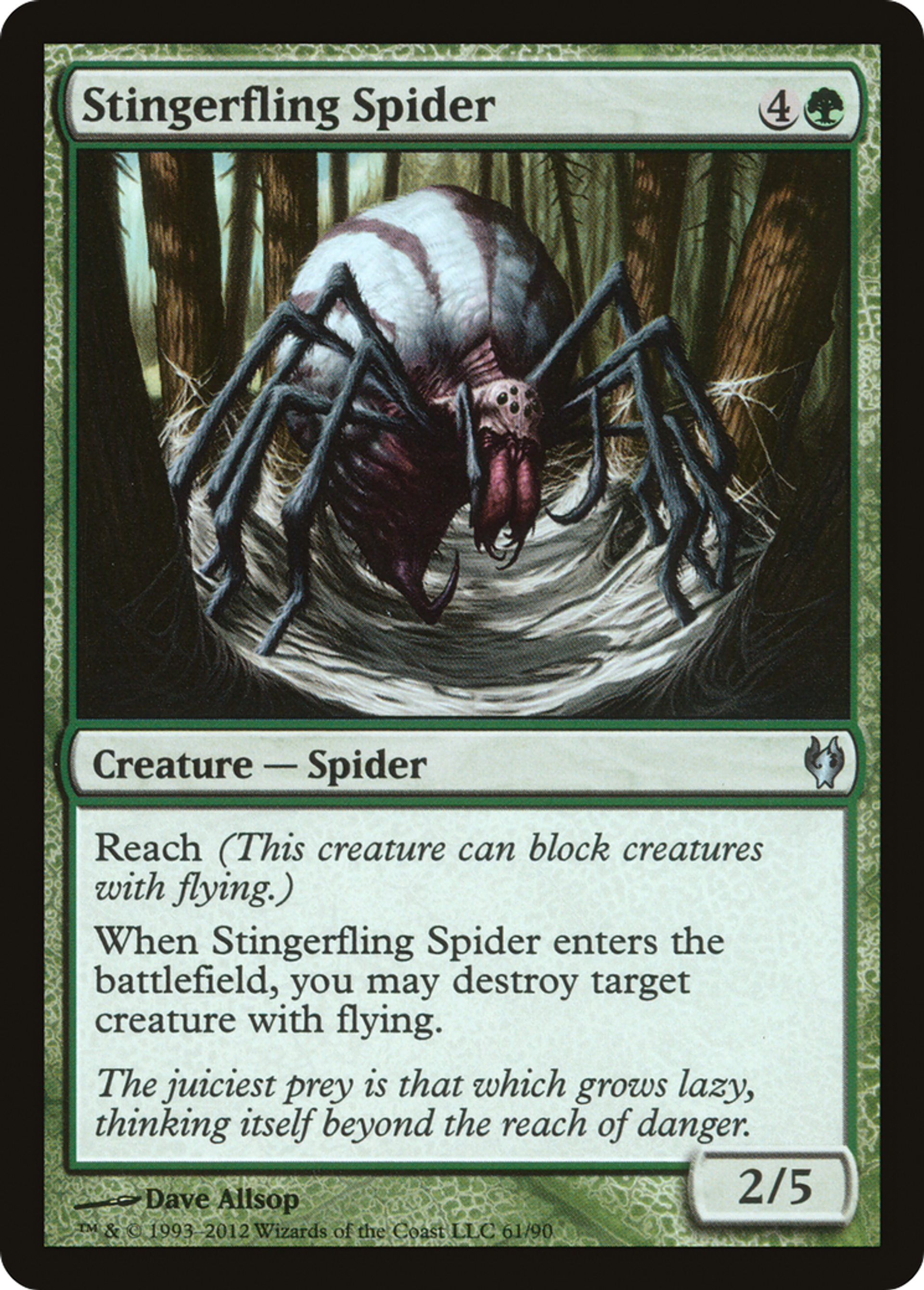 Stingerfling Spider — Duel Decks: Izzet vs. Golgari — Magic: The Gathering
