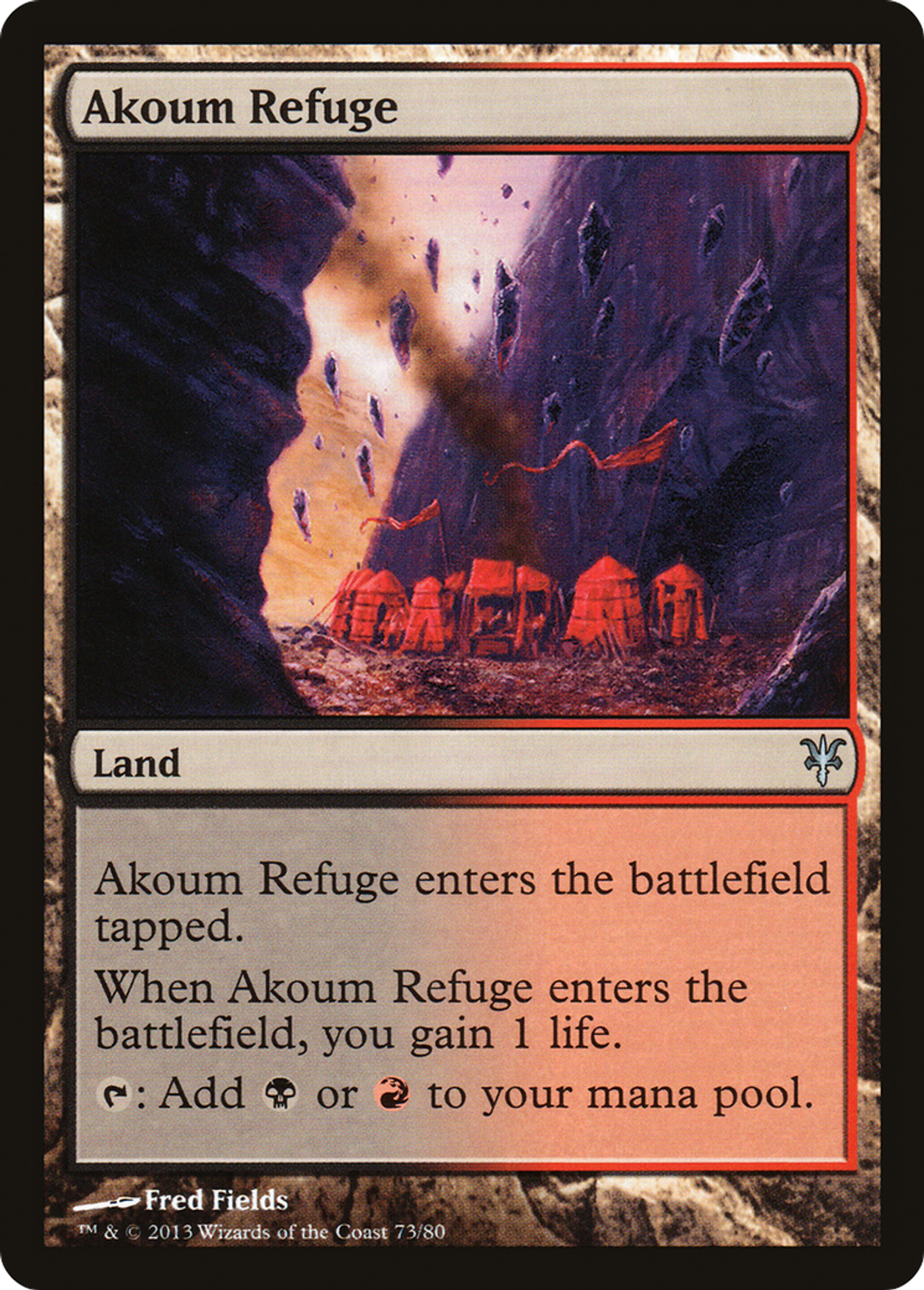 Akoum Refuge — Duel Decks: Sorin vs. Tibalt — Magic: The Gathering