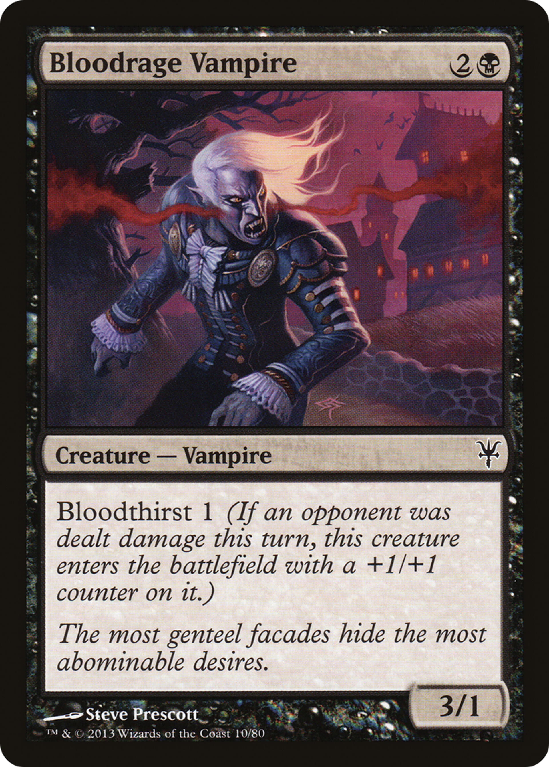 Bloodrage Vampire — Duel Decks: Sorin vs. Tibalt — Magic: The Gathering