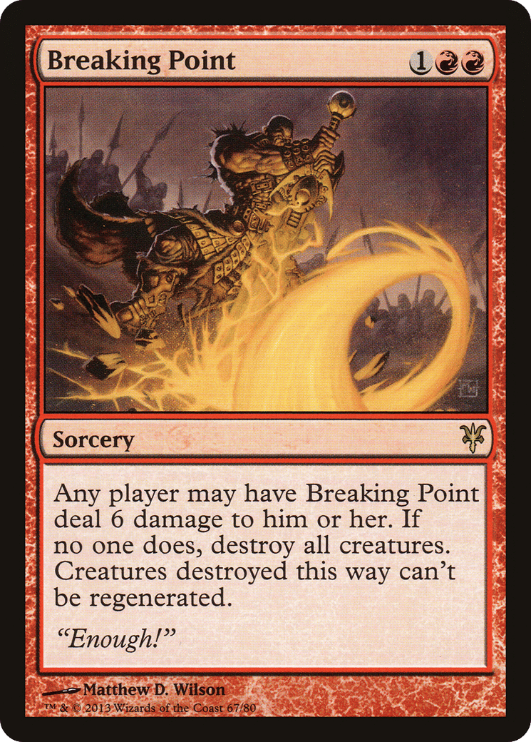 Breaking Point — Duel Decks: Sorin vs. Tibalt — Magic: The Gathering