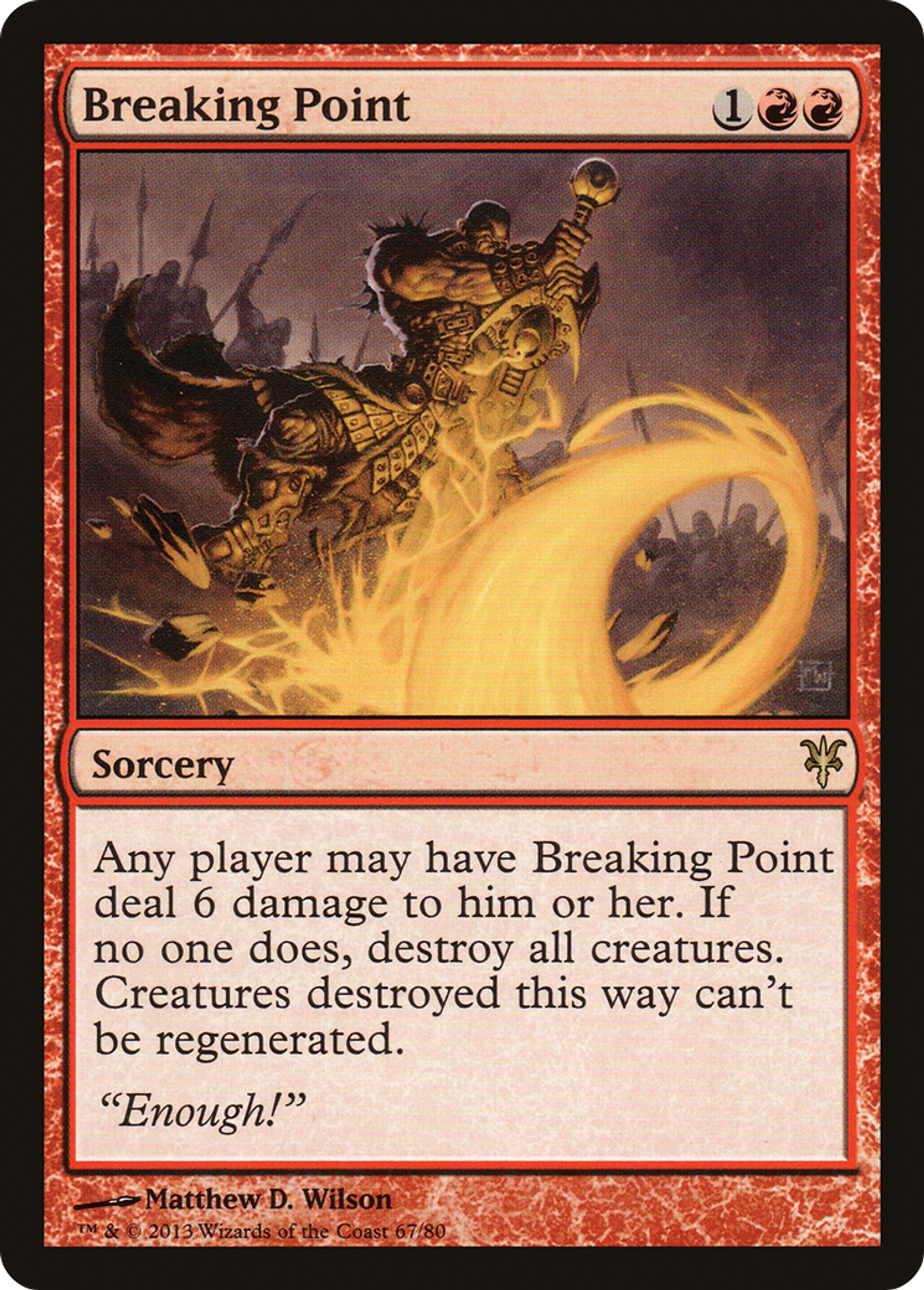 Breaking Point — Duel Decks: Sorin vs. Tibalt — Magic: The Gathering