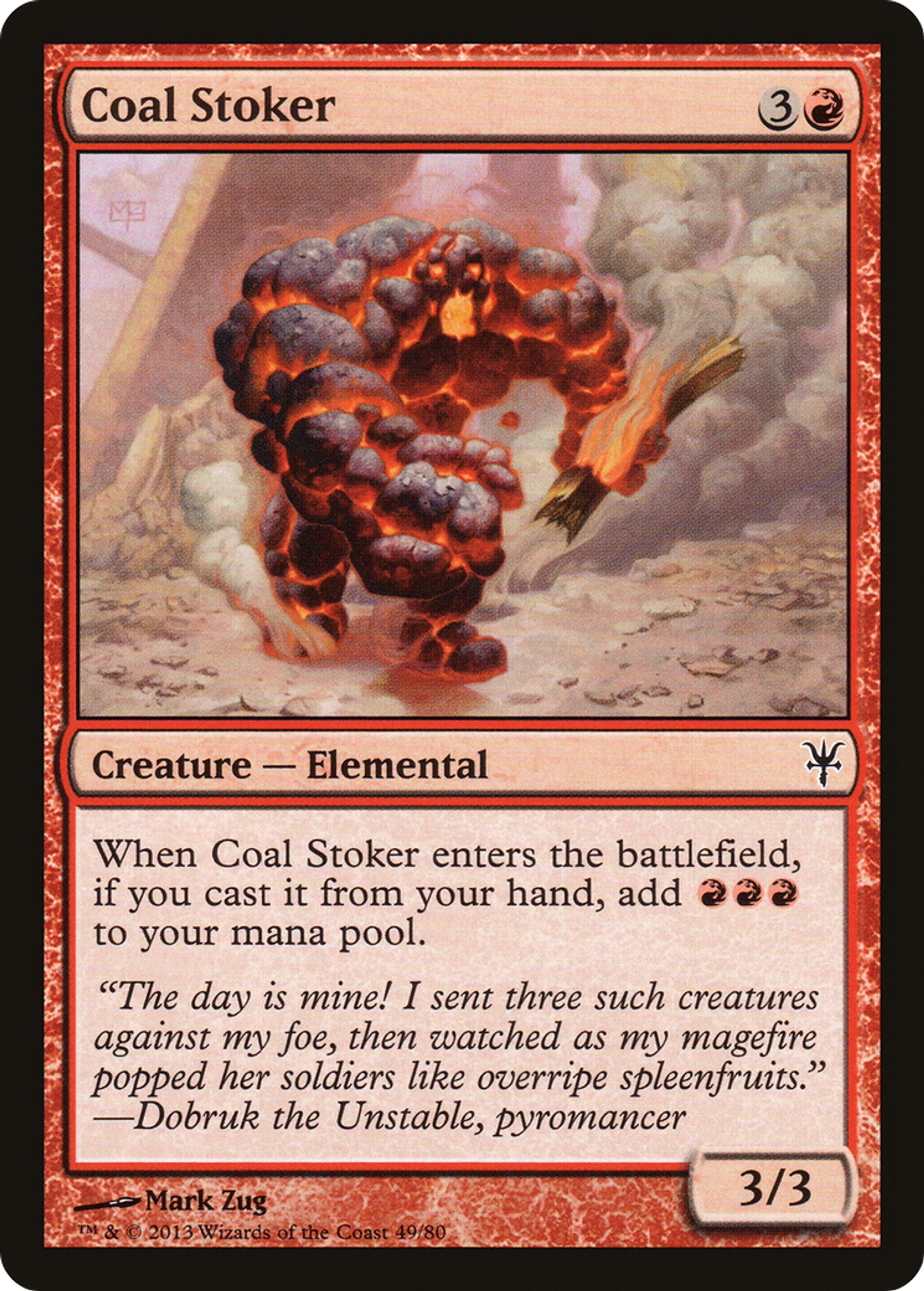 Coal Stoker — Duel Decks: Sorin vs. Tibalt — Magic: The Gathering