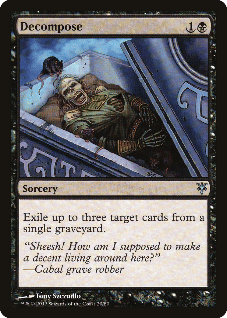 Decompose — Duel Decks: Sorin vs. Tibalt — Magic: The Gathering