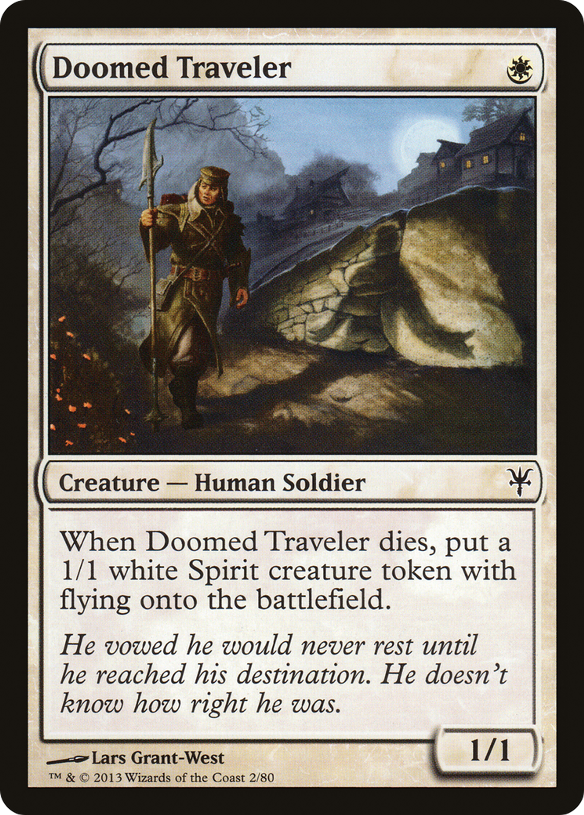 Doomed Traveler — Duel Decks: Sorin vs. Tibalt — Magic: The Gathering
