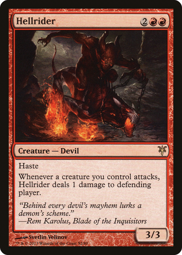 Hellrider — Duel Decks: Sorin vs. Tibalt — Magic: The Gathering