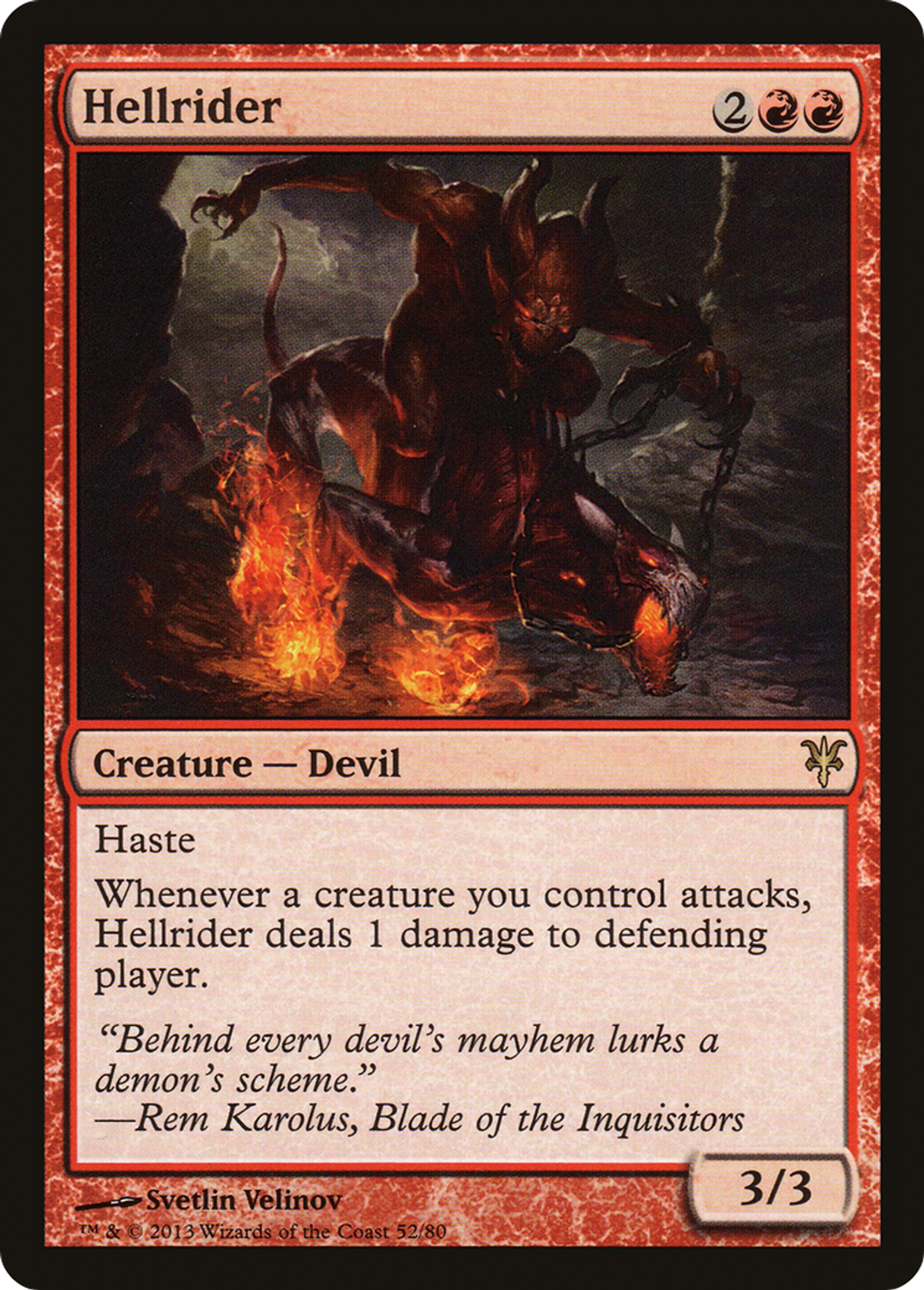 Hellrider — Duel Decks: Sorin vs. Tibalt — Magic: The Gathering