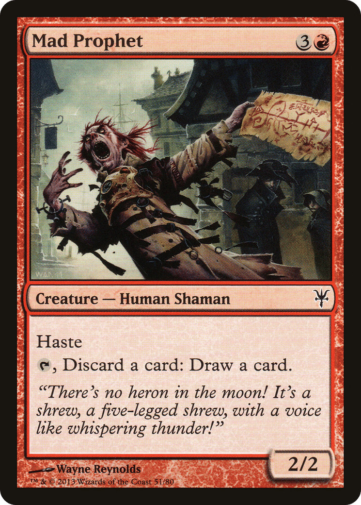 Mad Prophet — Duel Decks: Sorin vs. Tibalt — Magic: The Gathering