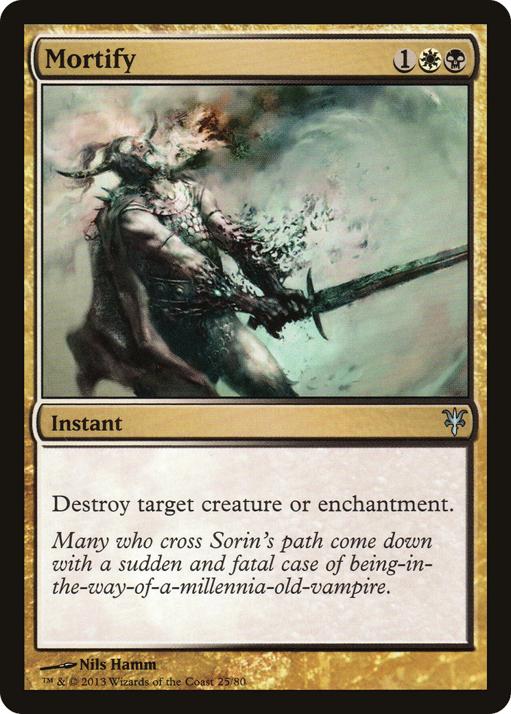 Mortify from Duel Decks: Sorin vs. Tibalt - Magic: The Gathering
