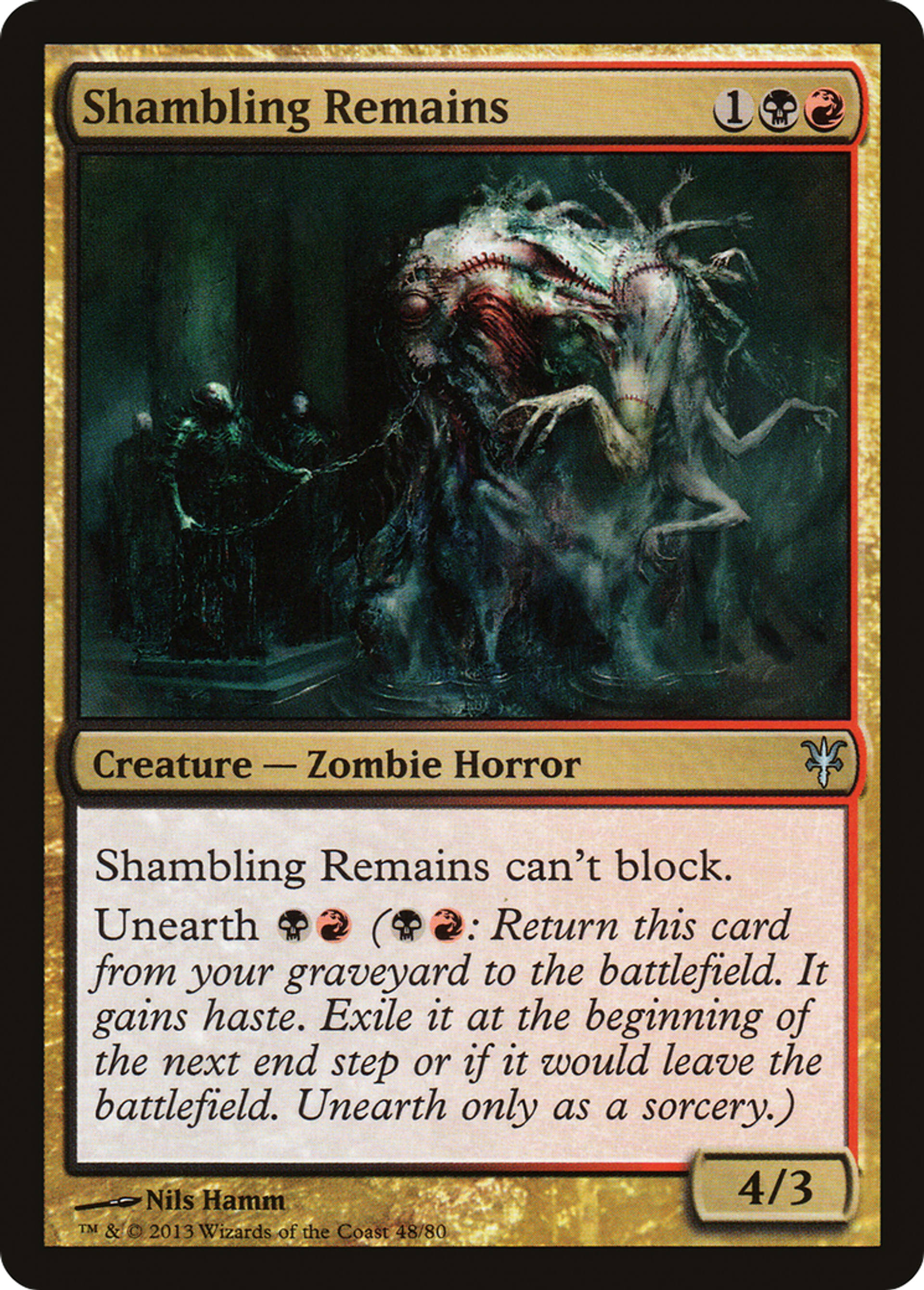Shambling Remains — Duel Decks: Sorin vs. Tibalt — Magic: The Gathering