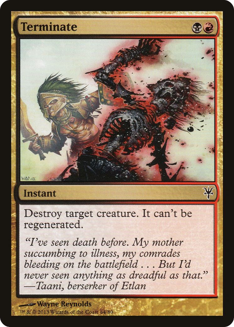 Terminate — Duel Decks: Sorin vs. Tibalt — Magic: The Gathering