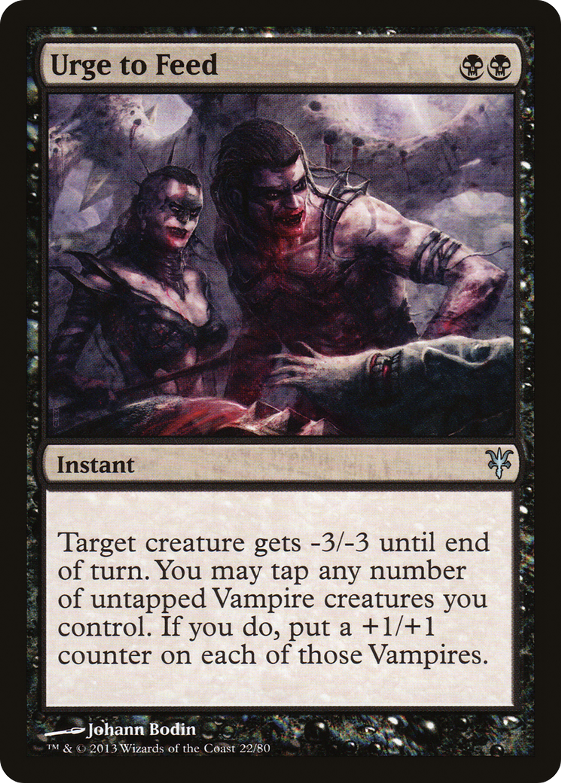 Urge to Feed — Duel Decks: Sorin vs. Tibalt — Magic: The Gathering