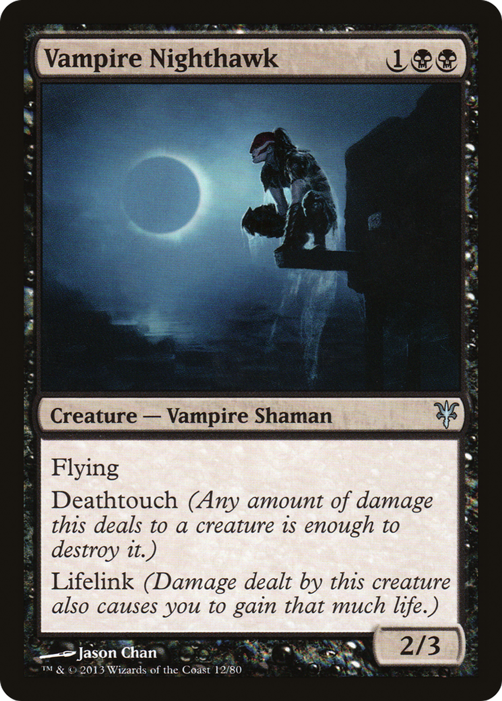 Vampire Nighthawk — Duel Decks: Sorin vs. Tibalt — Magic: The Gathering