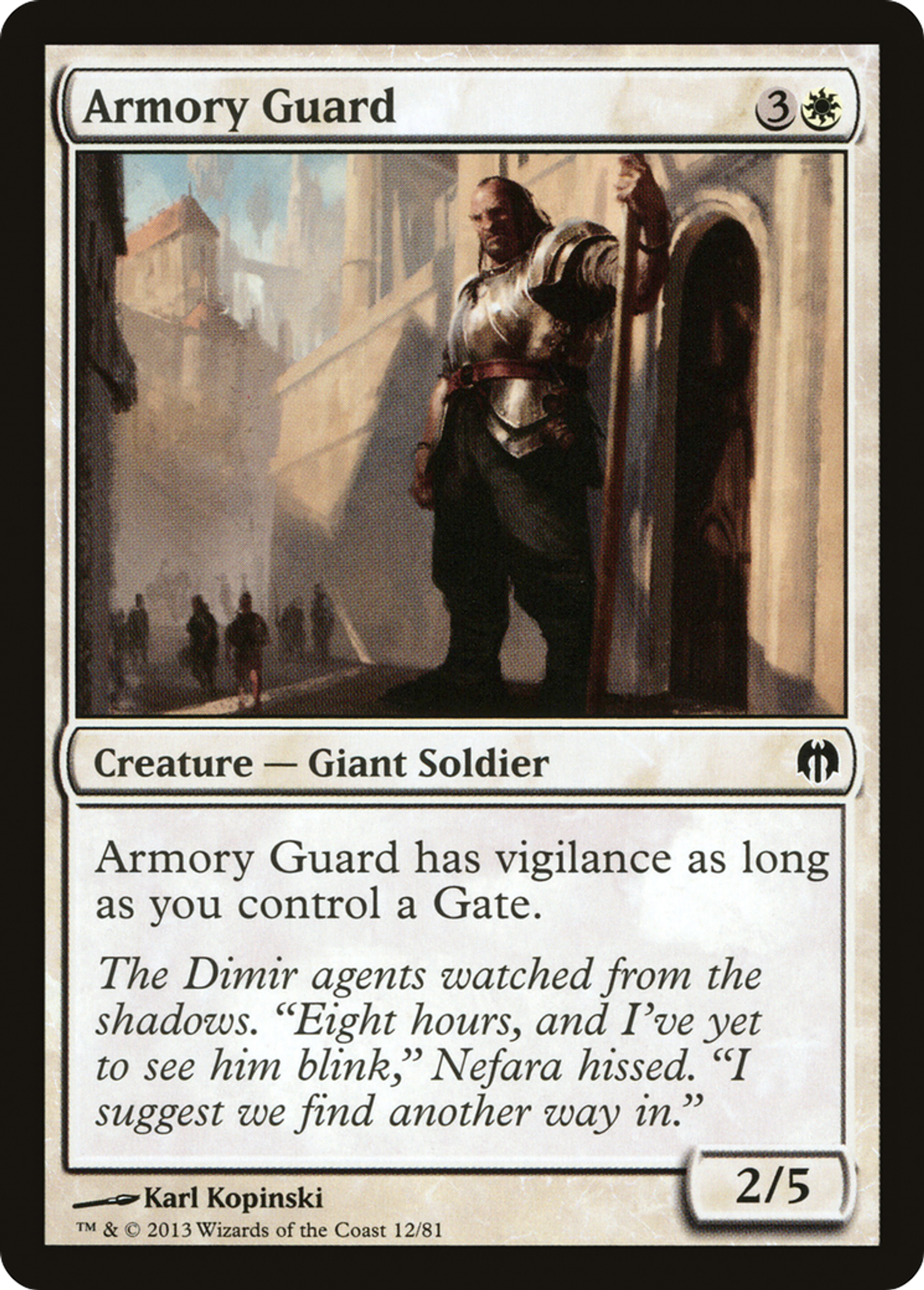 Armory Guard — Duel Decks: Heroes vs. Monsters — Magic: The Gathering