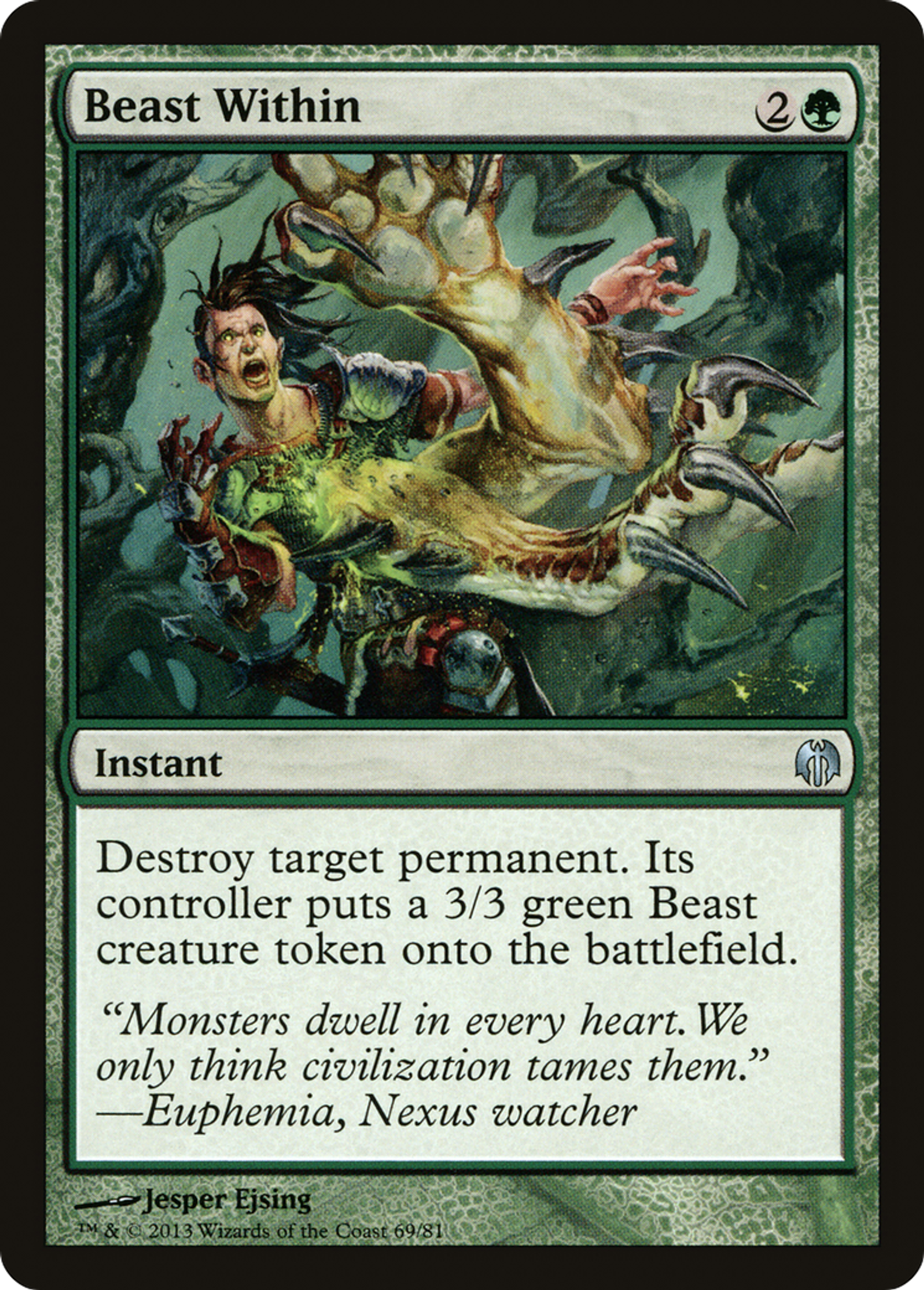 Beast Within — Duel Decks: Heroes vs. Monsters — Magic: The Gathering