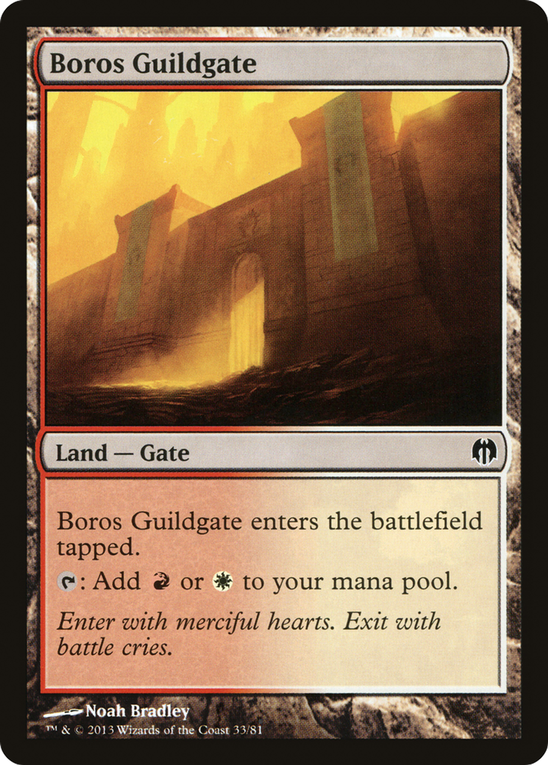 Boros Guildgate — Duel Decks: Heroes vs. Monsters — Magic: The Gathering