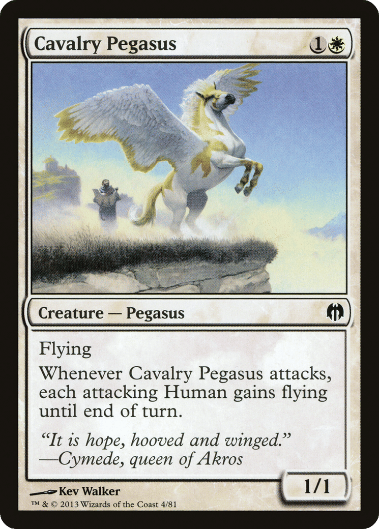 Cavalry Pegasus — Duel Decks: Heroes vs. Monsters — Magic: The Gathering