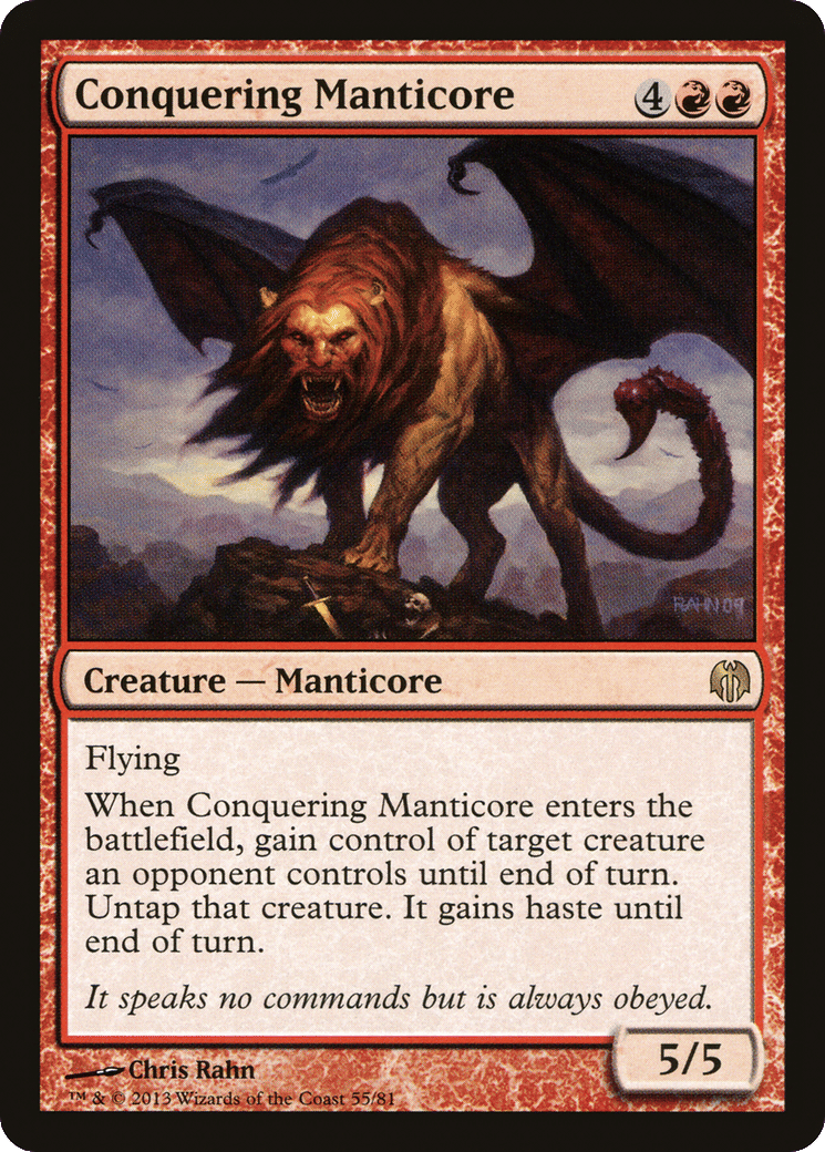 Conquering Manticore — Duel Decks: Heroes vs. Monsters — Magic: The Gathering