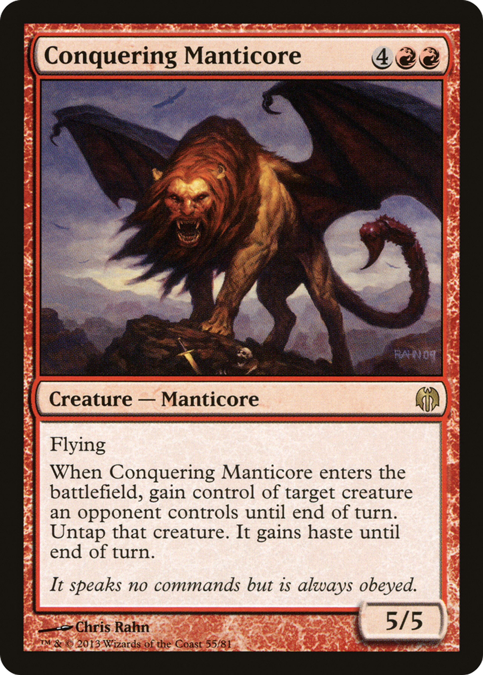 Conquering Manticore — Duel Decks: Heroes vs. Monsters — Magic: The Gathering