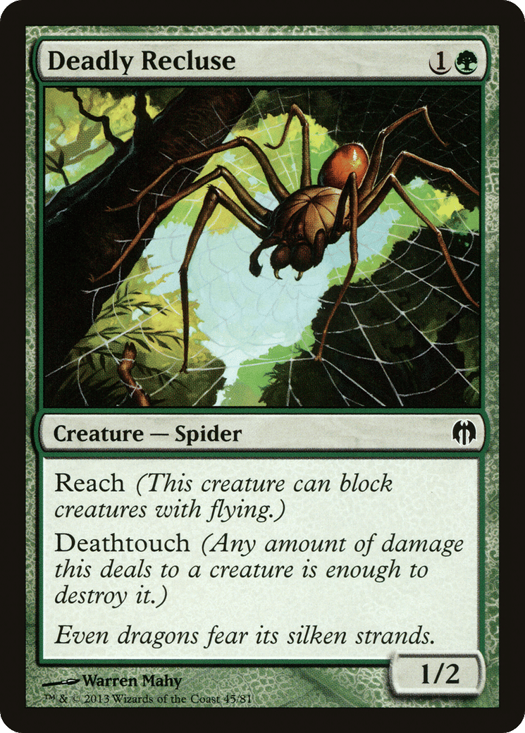 Deadly Recluse — Duel Decks: Heroes vs. Monsters — Magic: The Gathering