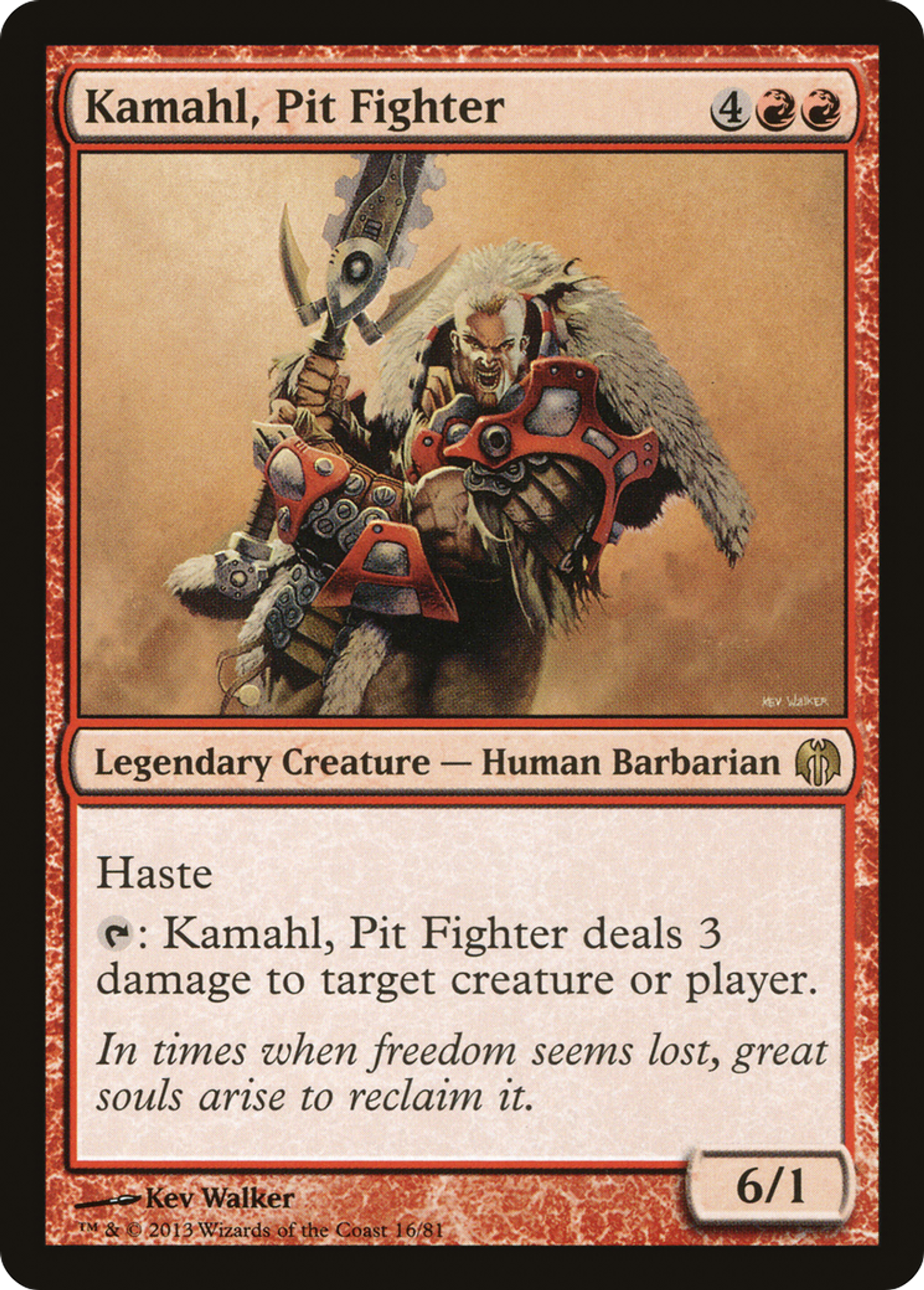 Kamahl, Pit Fighter — Duel Decks: Heroes vs. Monsters — Magic: The Gathering