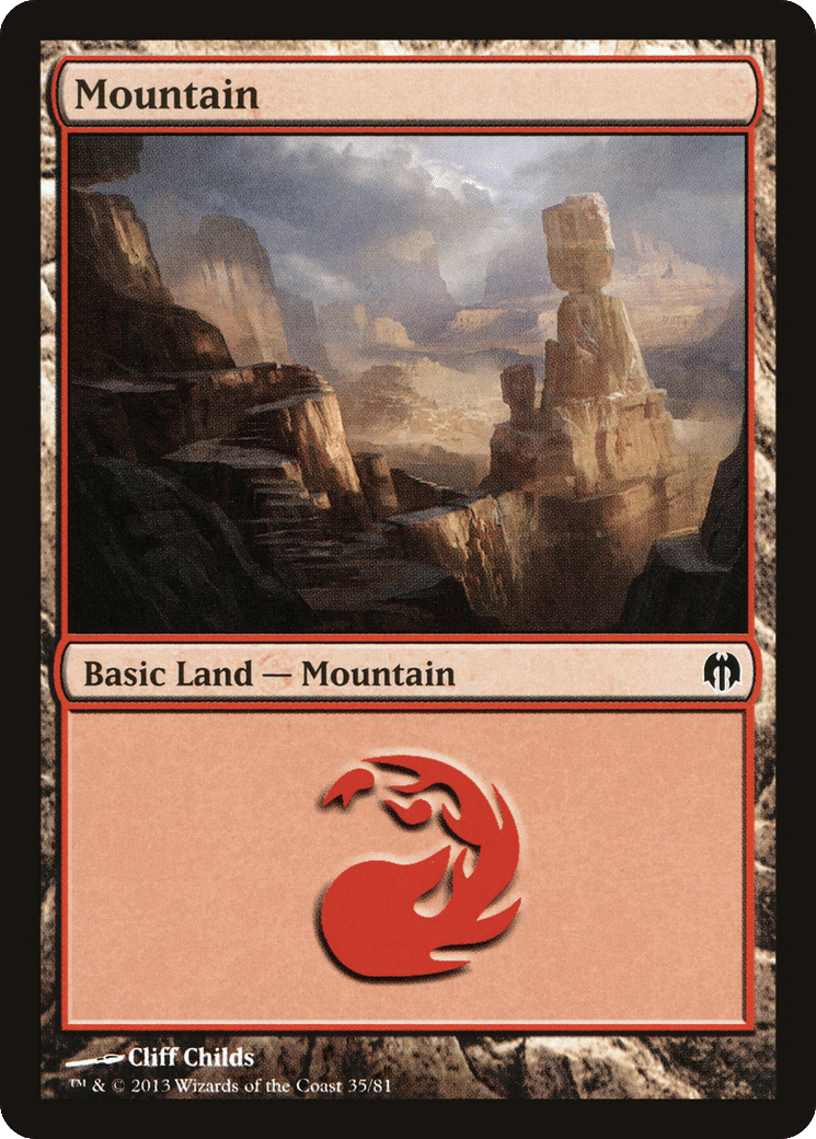 Mountain — Duel Decks: Heroes vs. Monsters — Magic: The Gathering
