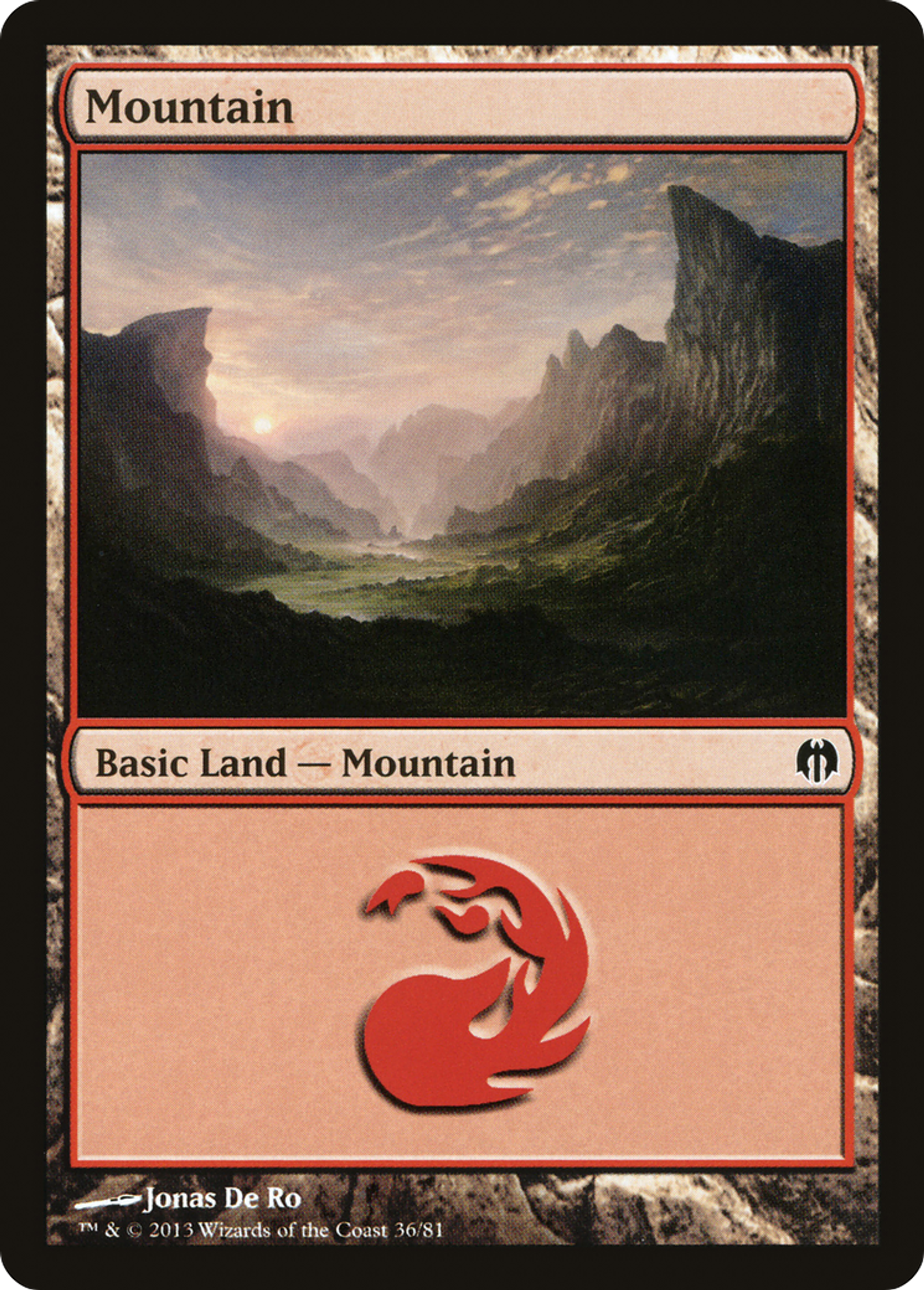 Mountain — Duel Decks: Heroes vs. Monsters — Magic: The Gathering
