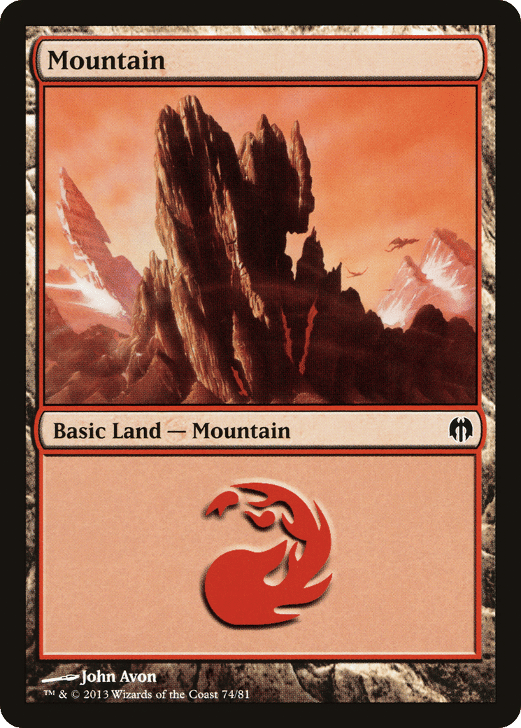 Mountain — Duel Decks: Heroes vs. Monsters — Magic: The Gathering