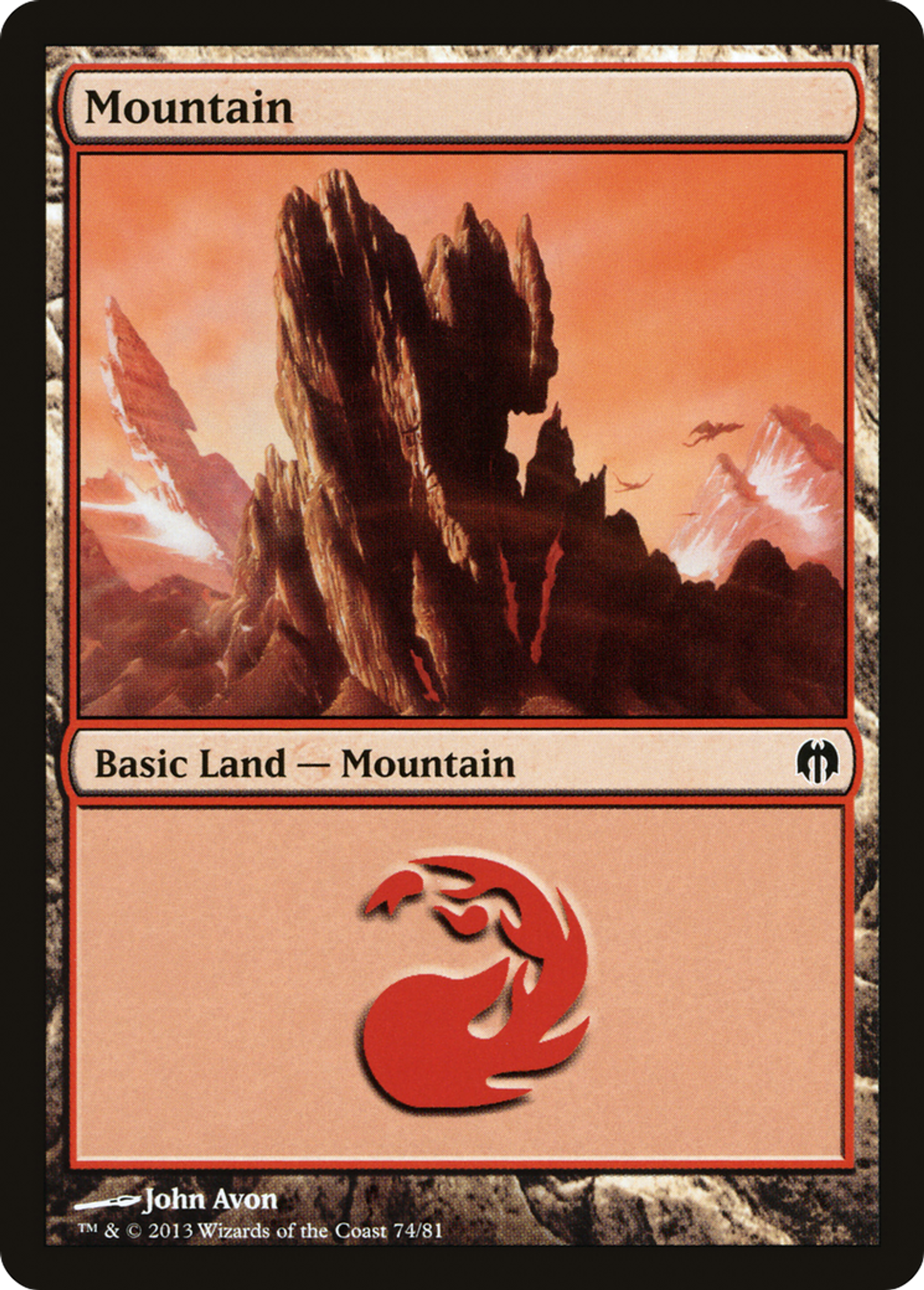 Mountain — Duel Decks: Heroes vs. Monsters — Magic: The Gathering