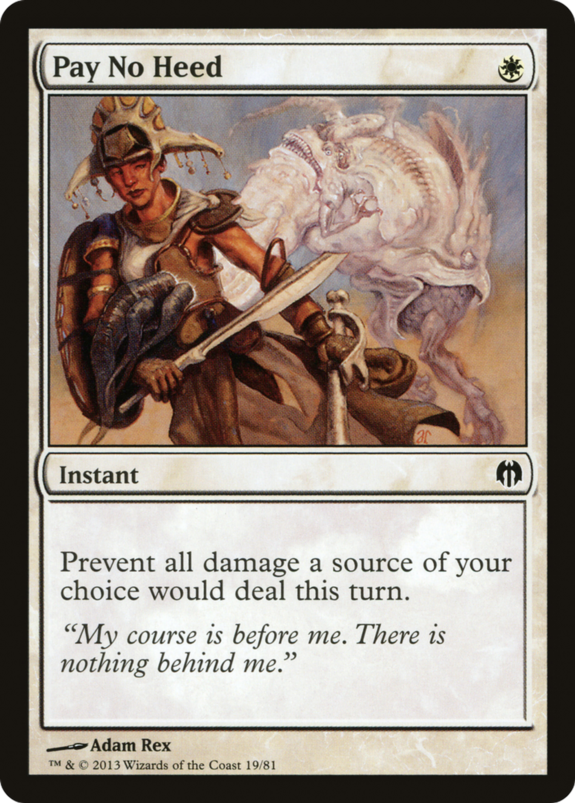 Pay No Heed — Duel Decks: Heroes vs. Monsters — Magic: The Gathering
