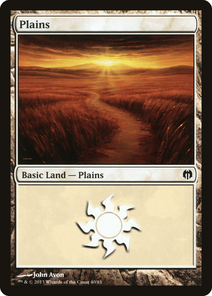 Plains — Duel Decks: Heroes vs. Monsters — Magic: The Gathering