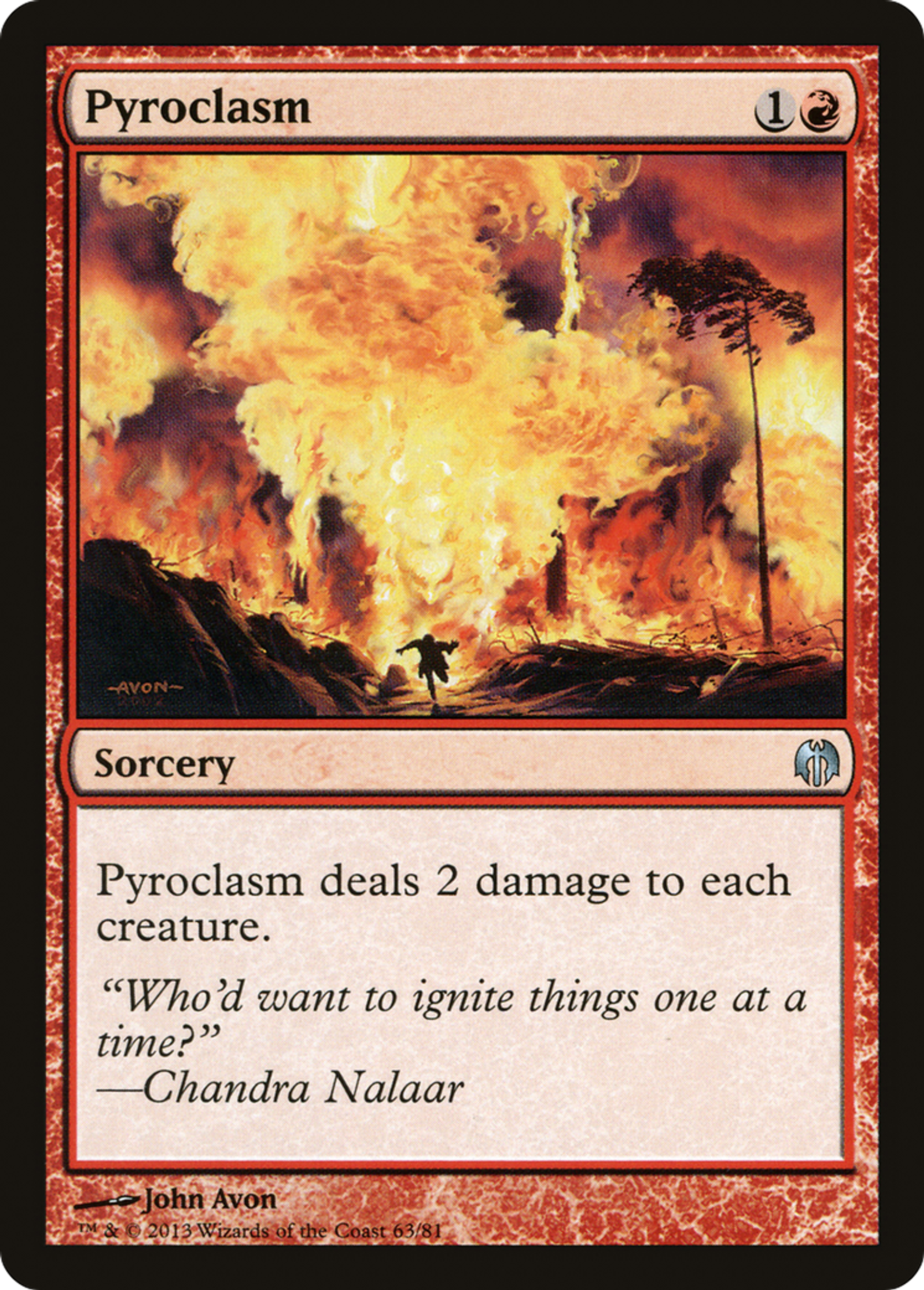 Pyroclasm — Duel Decks: Heroes vs. Monsters — Magic: The Gathering