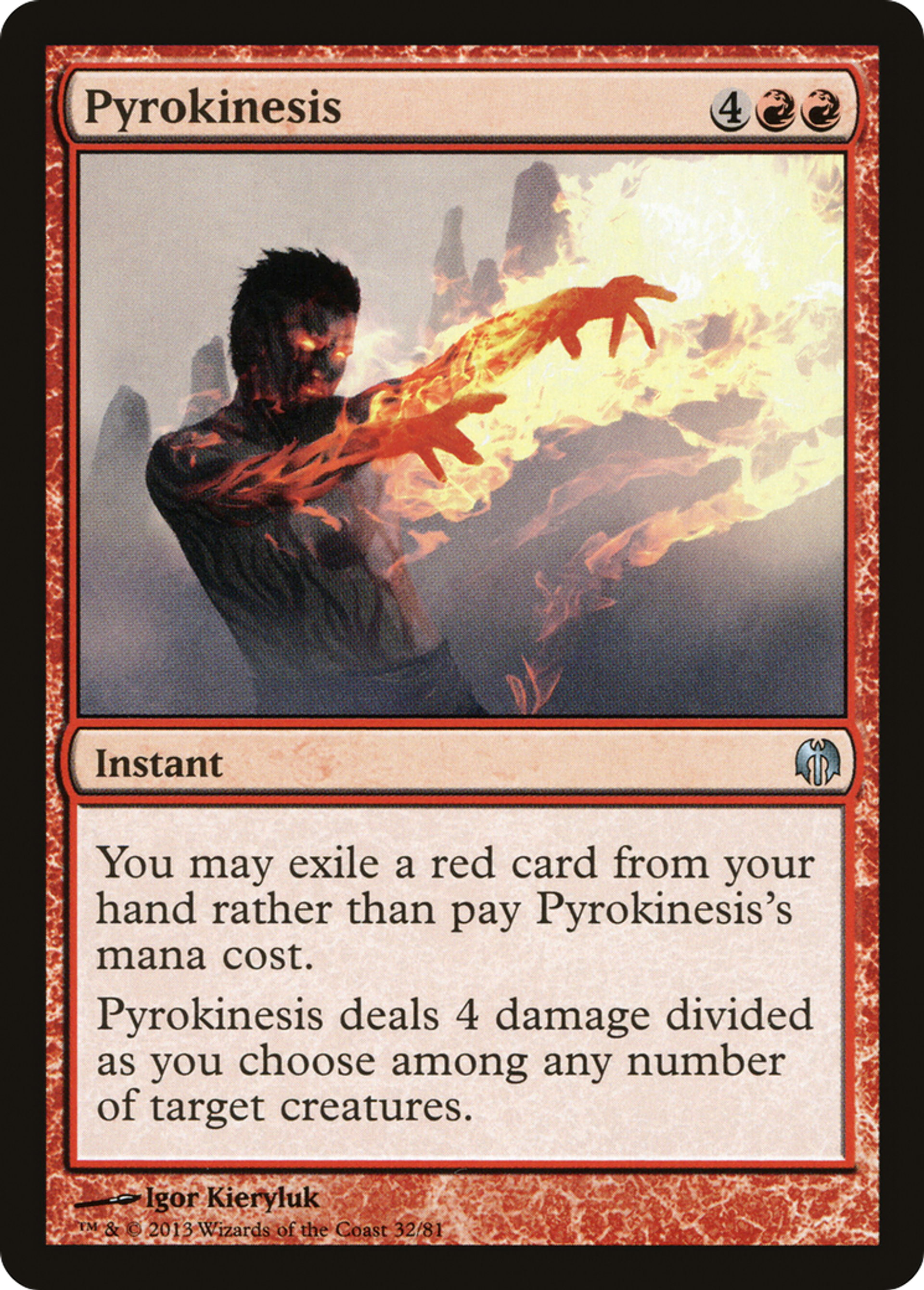 Pyrokinésie — Duel Decks: Heroes vs. Monsters — Magic: The Gathering