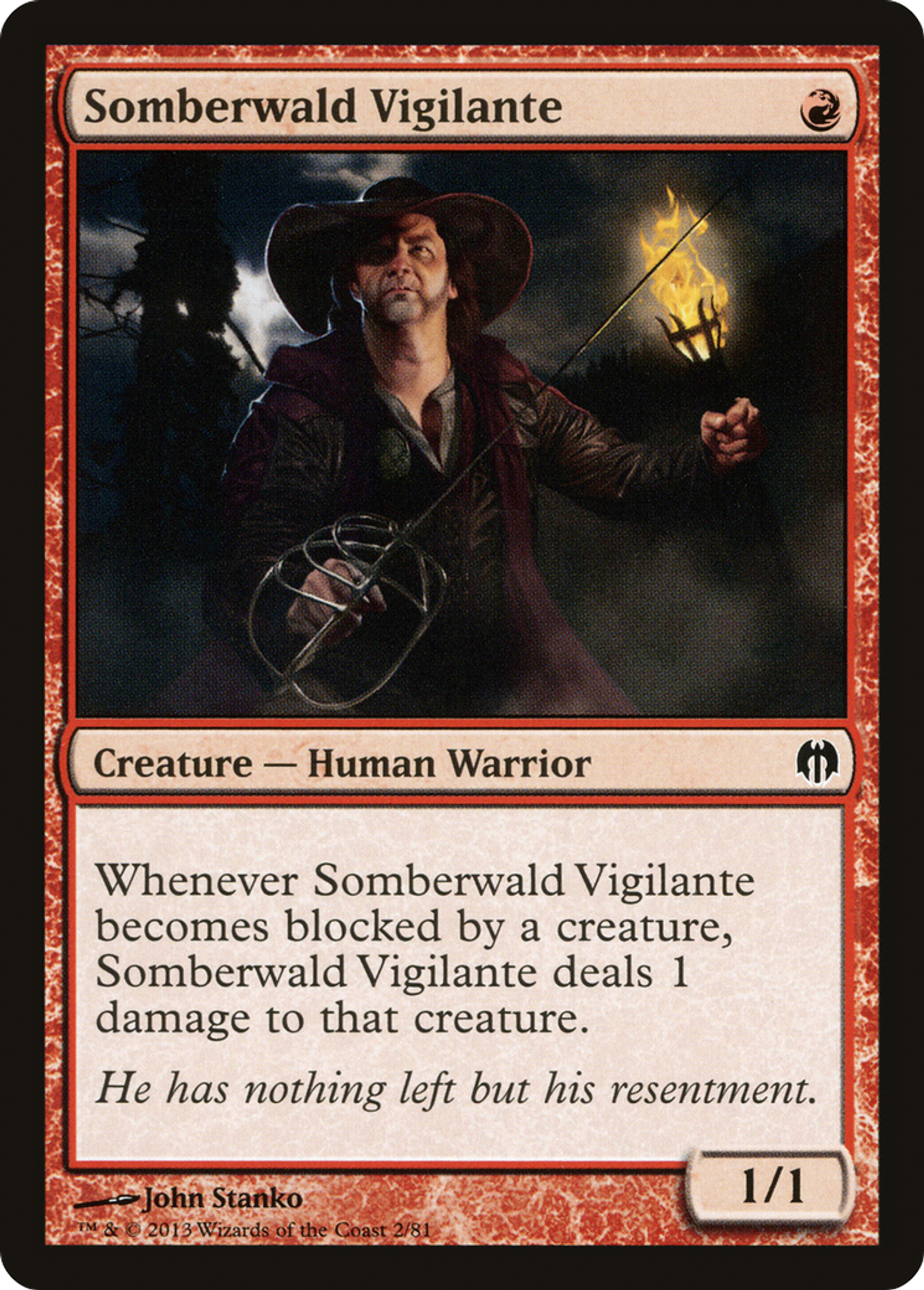 Somberwald Vigilante — Duel Decks: Heroes vs. Monsters — Magic: The Gathering