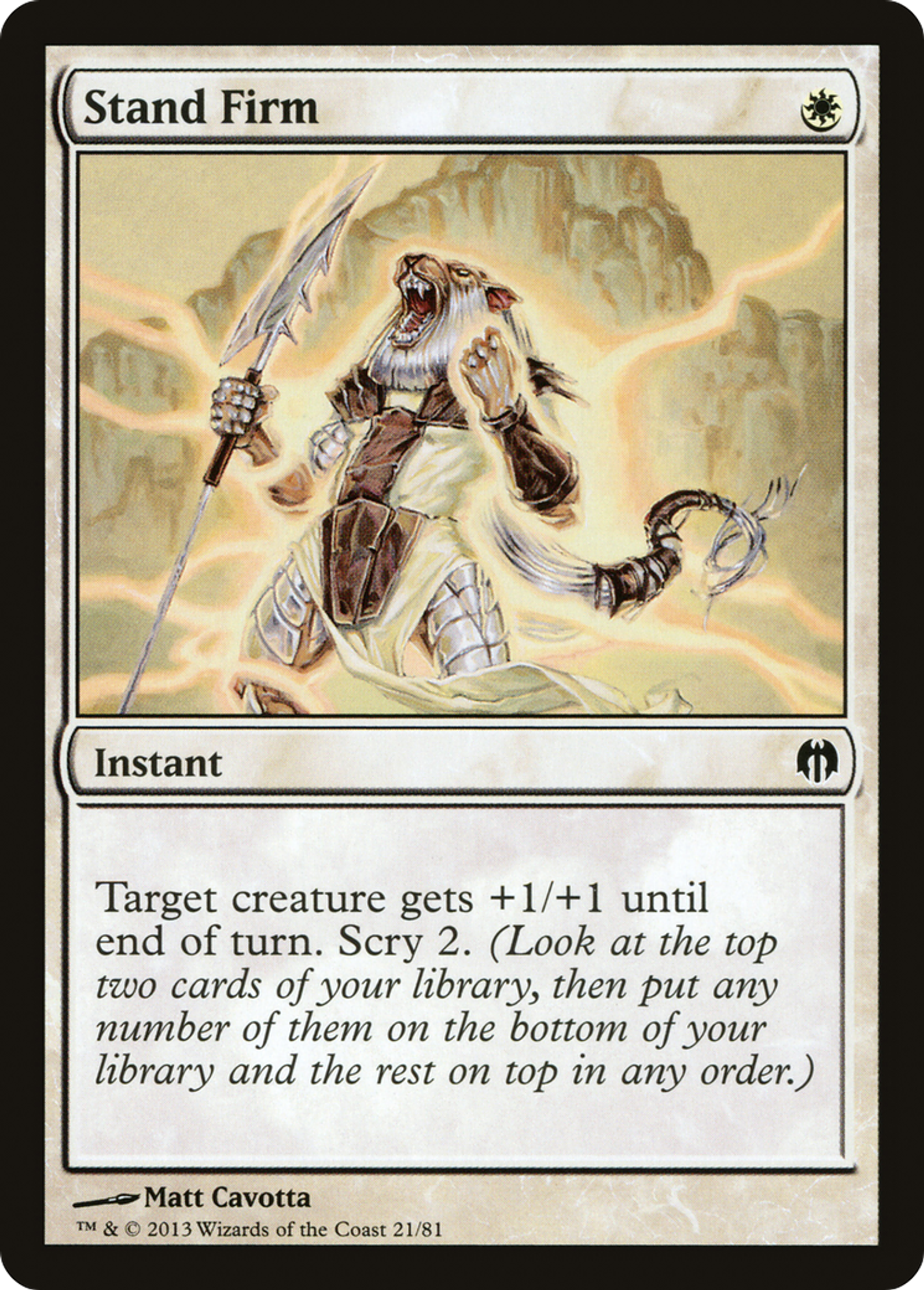 Stand Firm — Duel Decks: Heroes vs. Monsters — Magic: The Gathering
