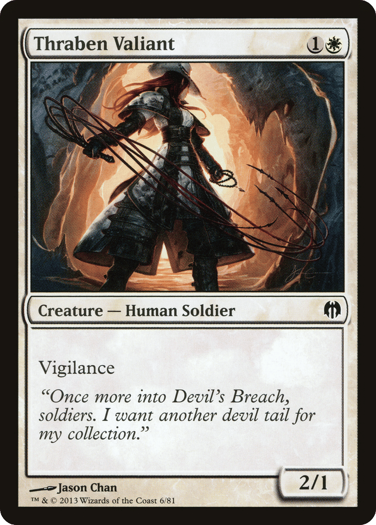 Thraben Valiant — Duel Decks: Heroes vs. Monsters — Magic: The Gathering