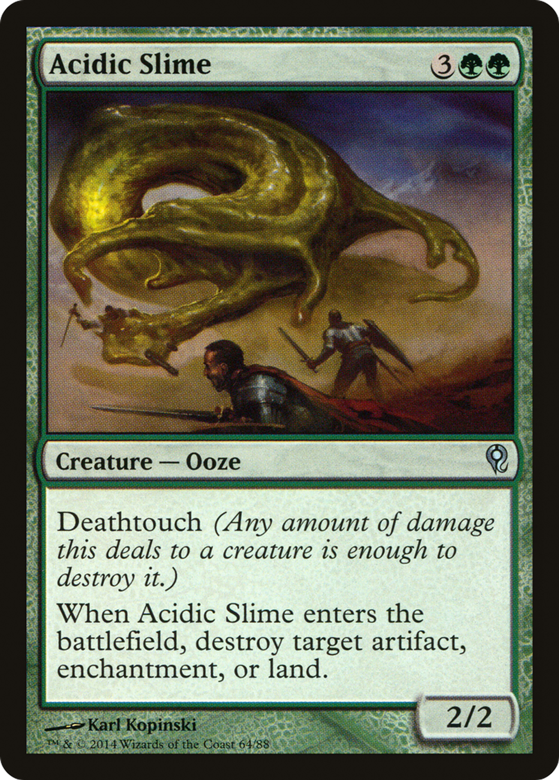 Acidic Slime — Duel Decks: Jace vs. Vraska — Magic: The Gathering