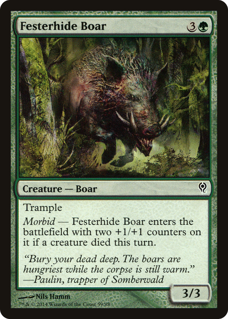 Festerhide Boar — Duel Decks: Jace vs. Vraska — Magic: The Gathering