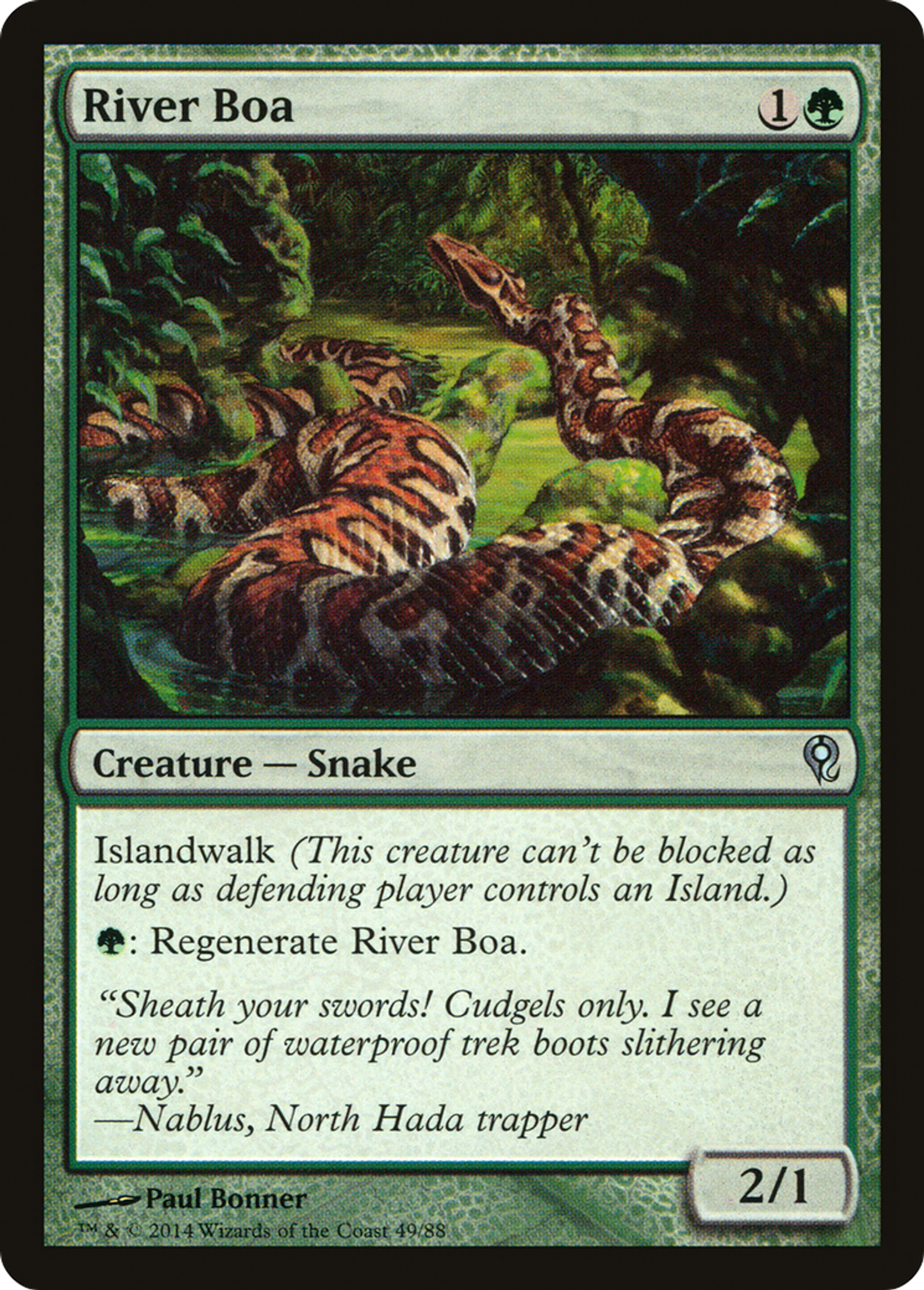 River Boa — Duel Decks: Jace vs. Vraska — Magic: The Gathering