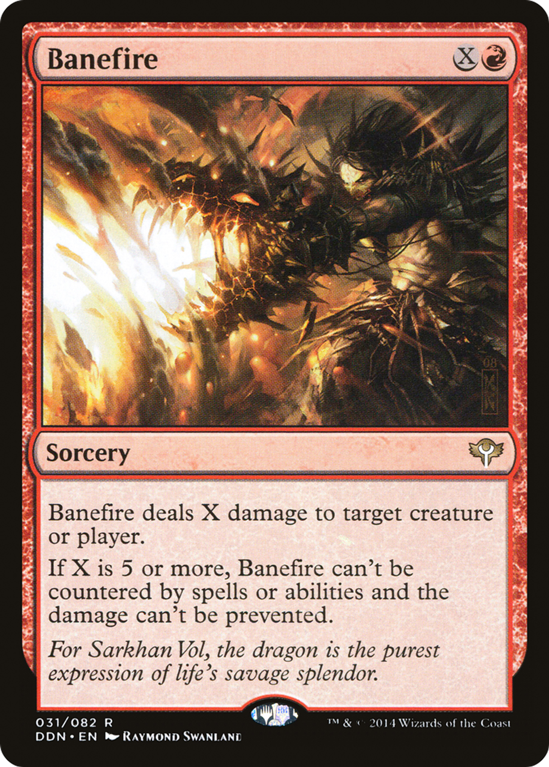 Banefire — Duel Decks: Speed vs. Cunning — Magic: The Gathering