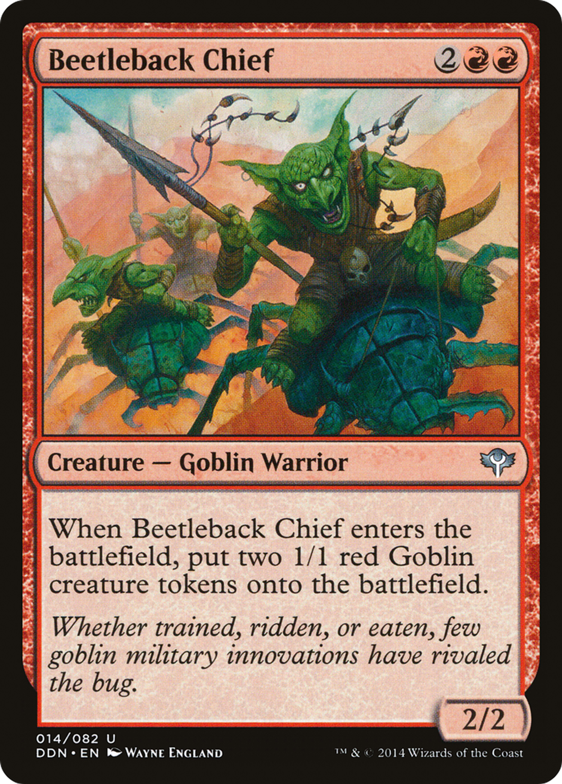 Beetleback Chief — Duel Decks: Speed vs. Cunning — Magic: The Gathering