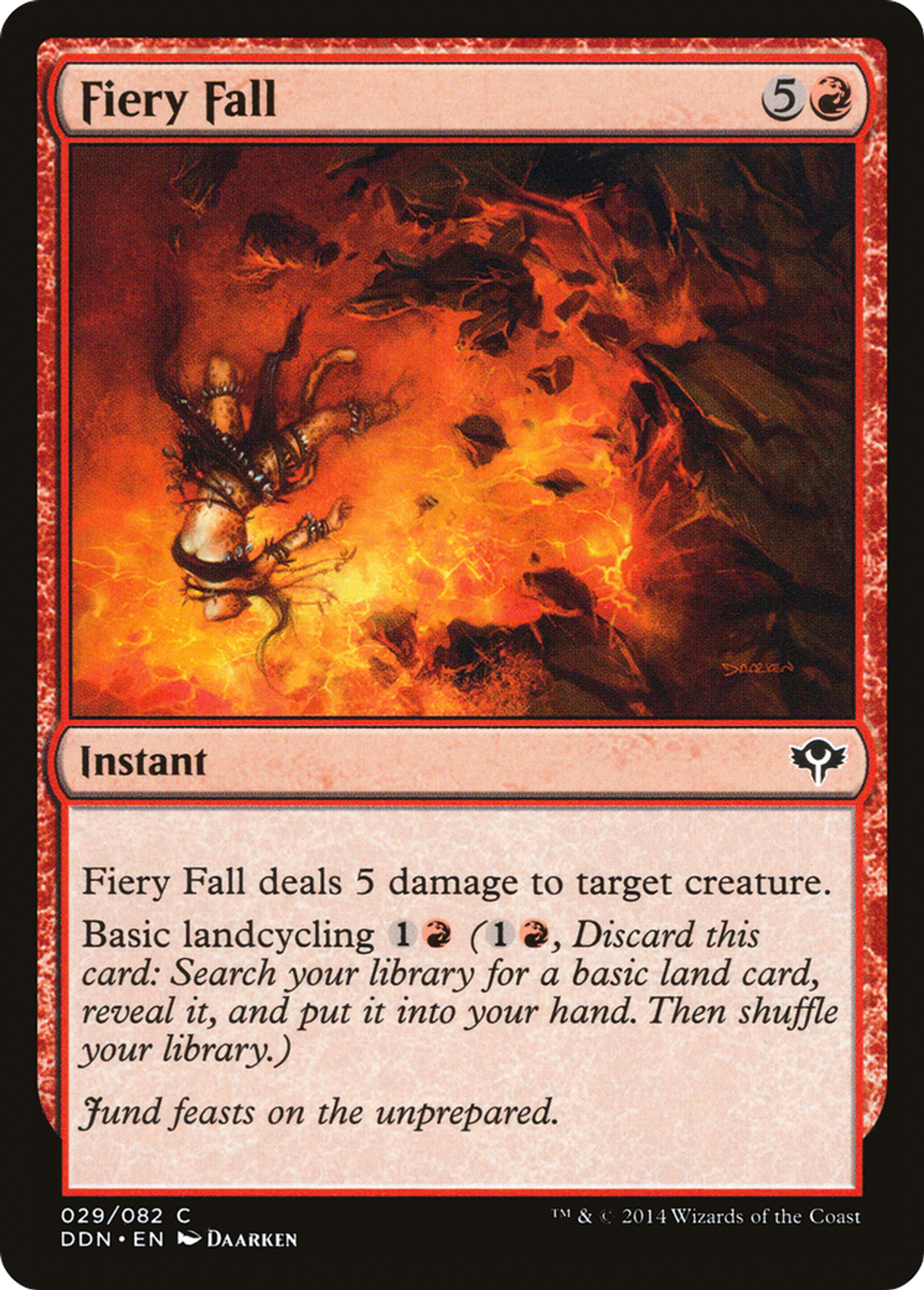 Fiery Fall — Duel Decks: Speed vs. Cunning — Magic: The Gathering