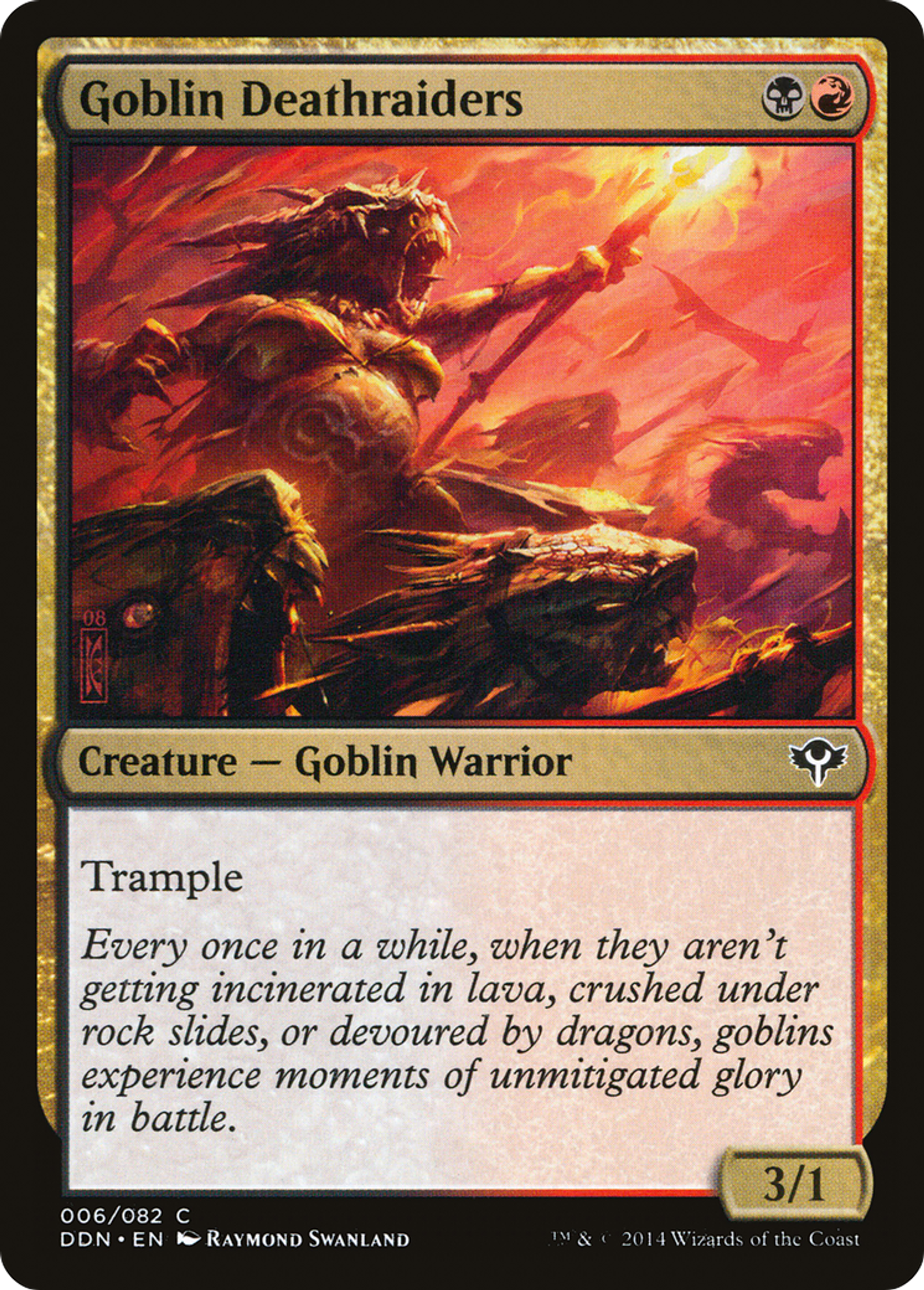Goblin Deathraiders — Duel Decks: Speed vs. Cunning — Magic: The Gathering