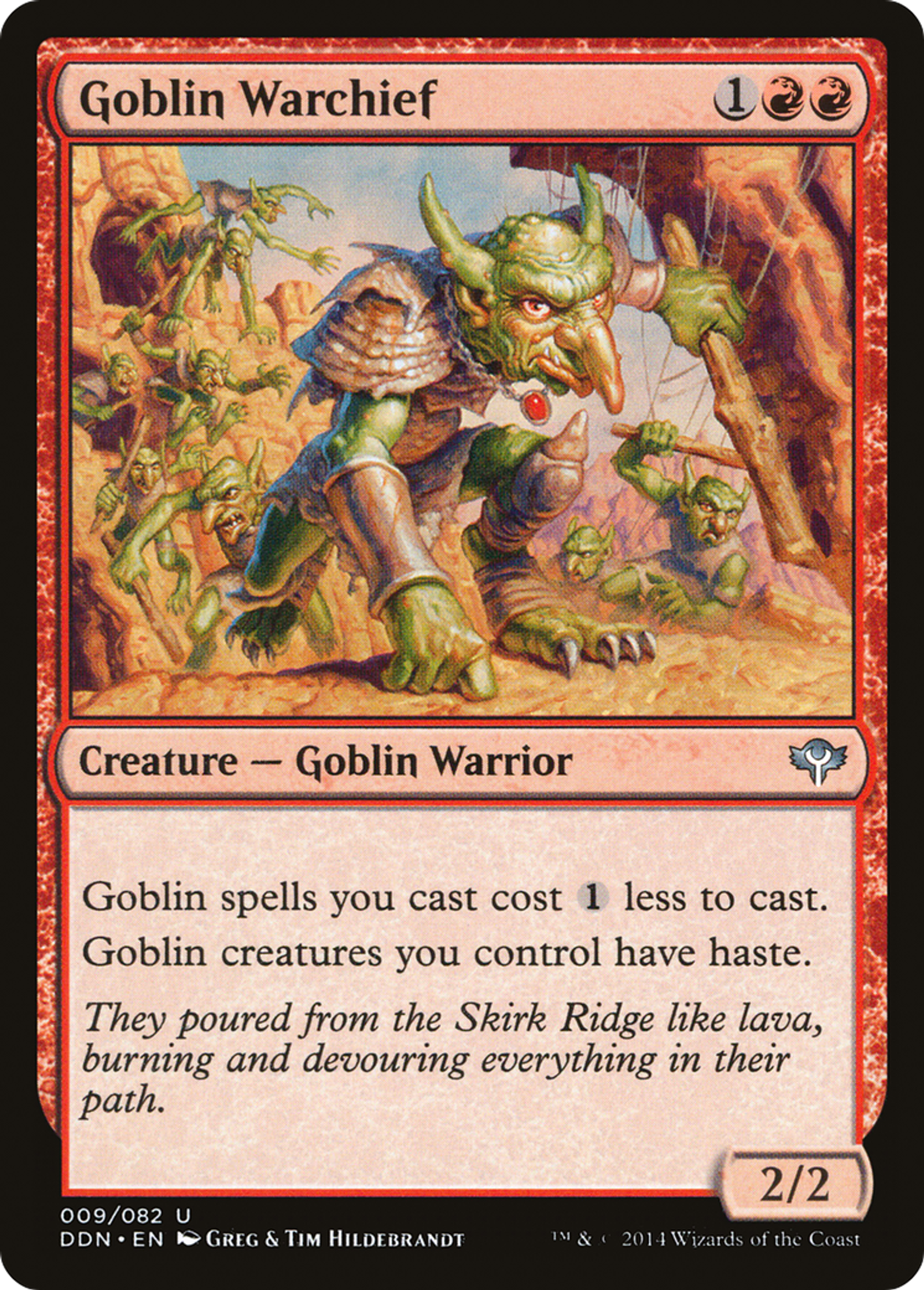 Goblin Warchief — Duel Decks: Speed vs. Cunning — Magic: The Gathering